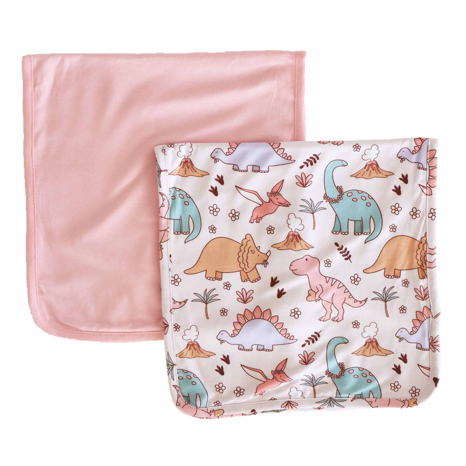  Dolly's Dinos 2pc Burp Cloth Set、mySite、layawaytickets