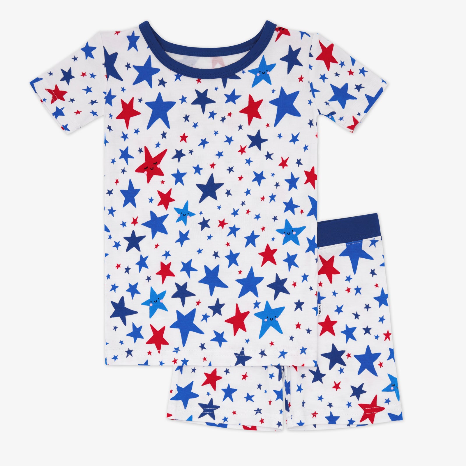  Bright Stars Two-Piece Short Sleeve & Shorts Pajama Set、mySite、layawaytickets