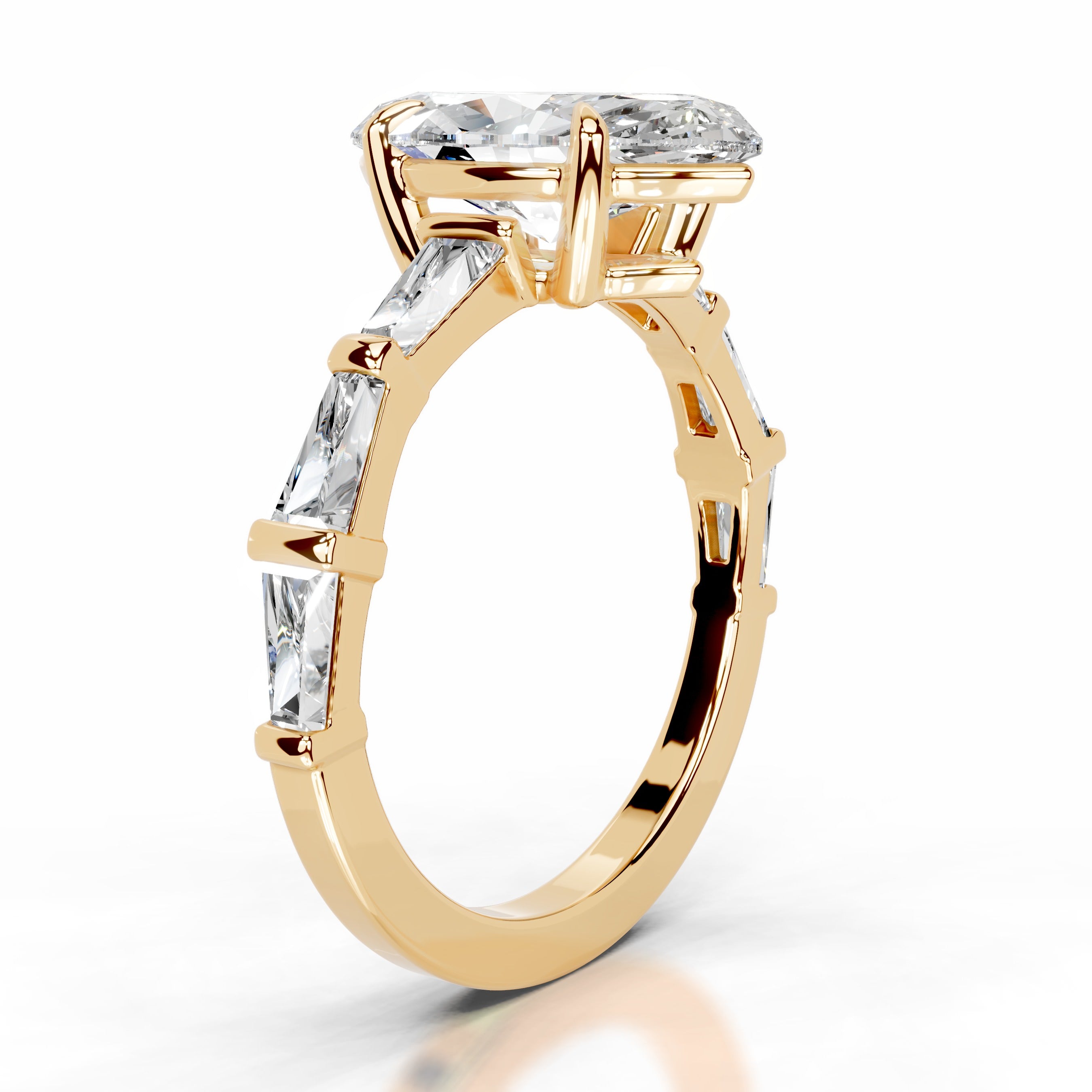 Nidia Diamond Engagement Ring - 18K Yellow Gold、mySite、hinf8tx79