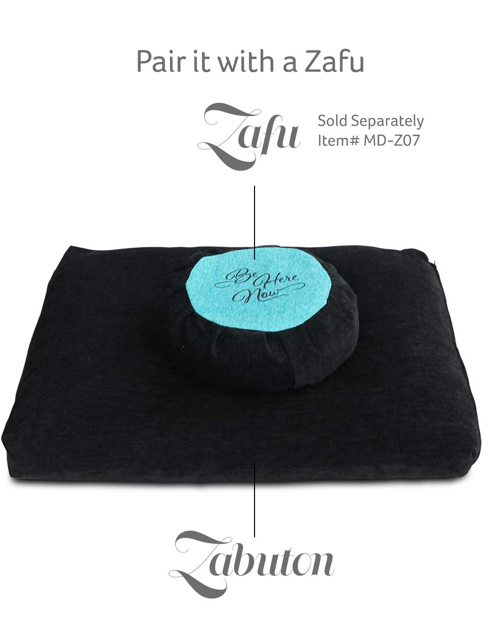 Black Zabuton Meditation Mat Cushion、mySite、topwebapps