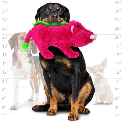 Mighty Safari Plush Pig Durable Dog Toys *、mySite、g9winljtr