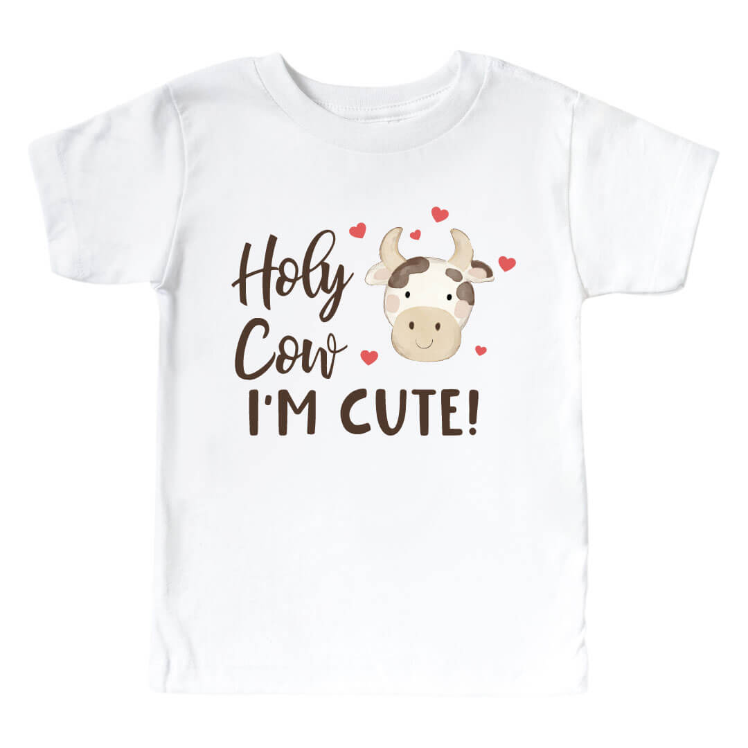  Holy Cow I'm Cute Kids Graphic Tee | White、mySite、layawaytickets