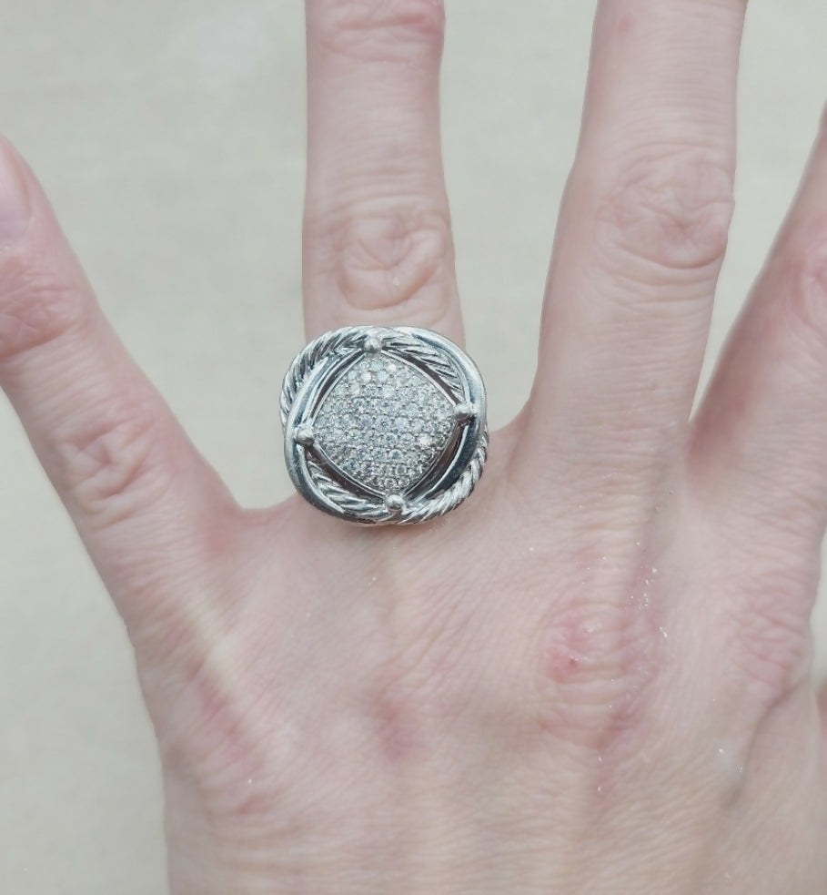 David Yurman Large Infinity Ring 鈥?14mm Pave Diamonds、mySite、hinf8tx79