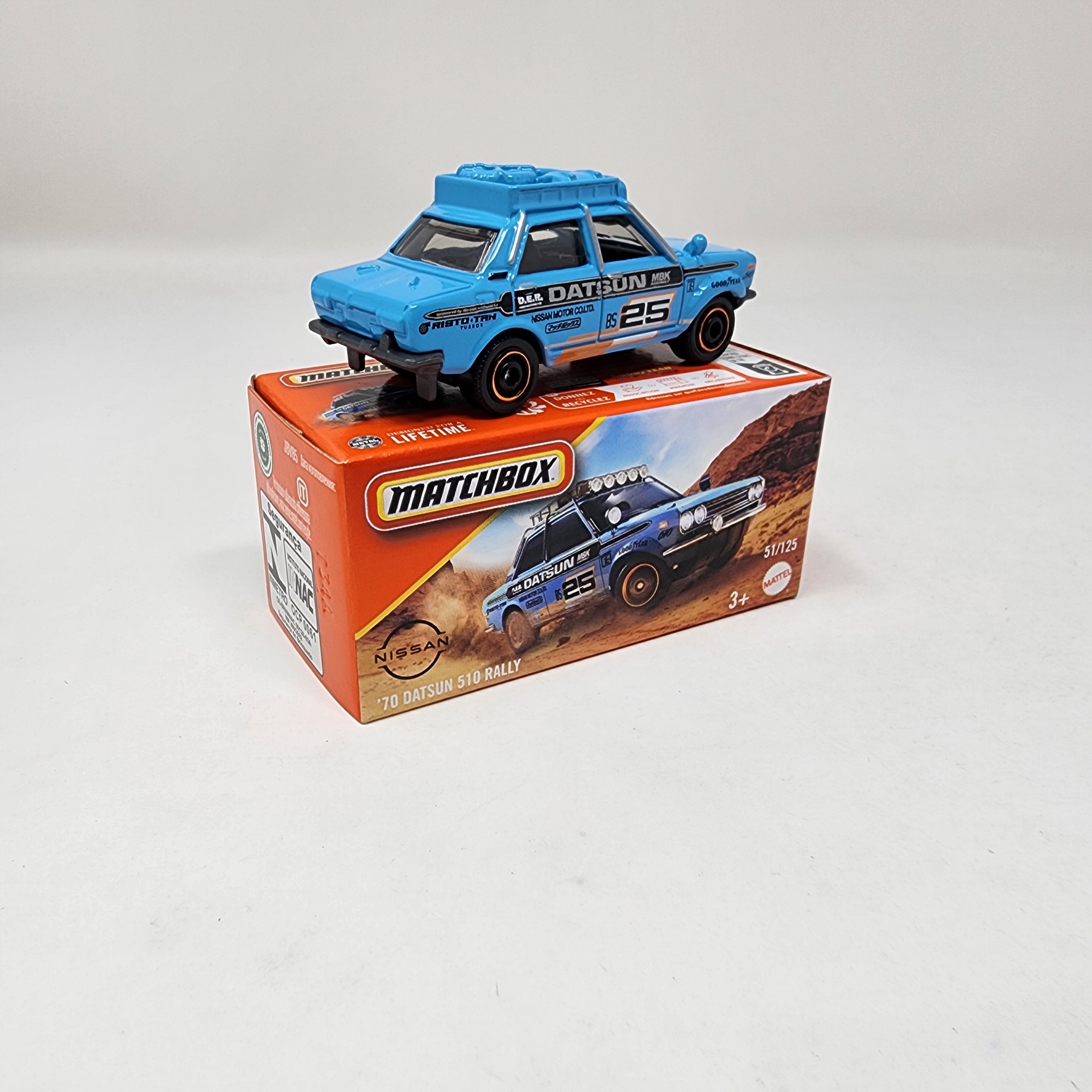 '70 Datsun 510 Rally #51 * 2025 Matchbox Power Grabs Case A、mySite、hgirdovlk