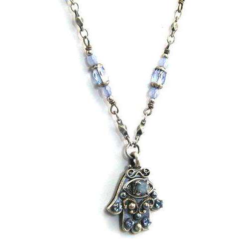 Michal Golan Sky Blue Hamsa Necklace、mySite、topwebapps