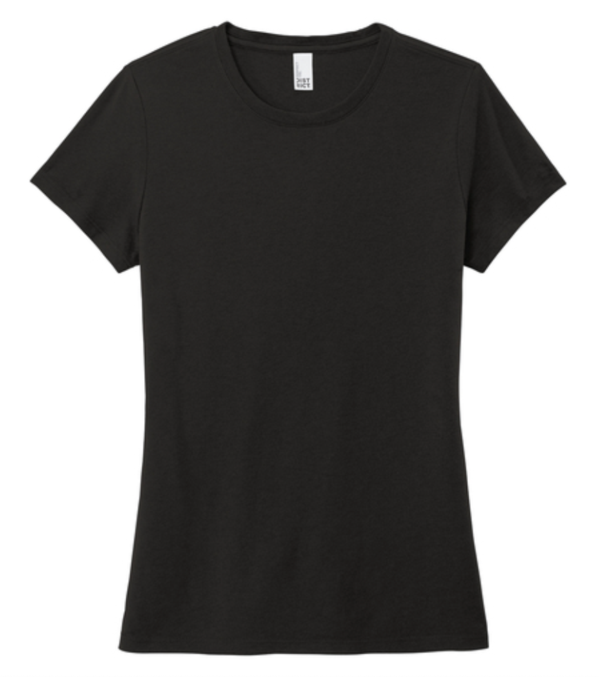District Women's Perfect Tri Tee - Black、mySite、noshort