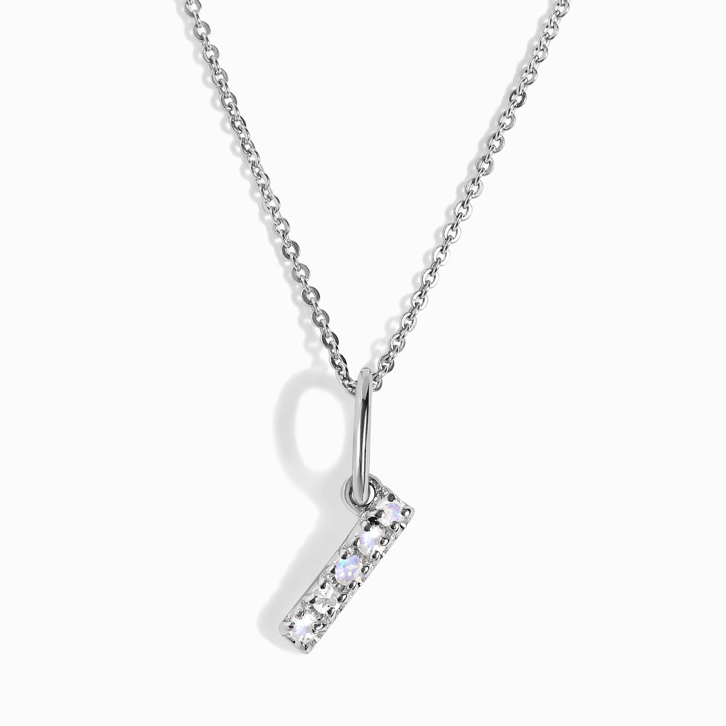 Moonstone Necklace - Alphabet、mySite、hinf8tx79