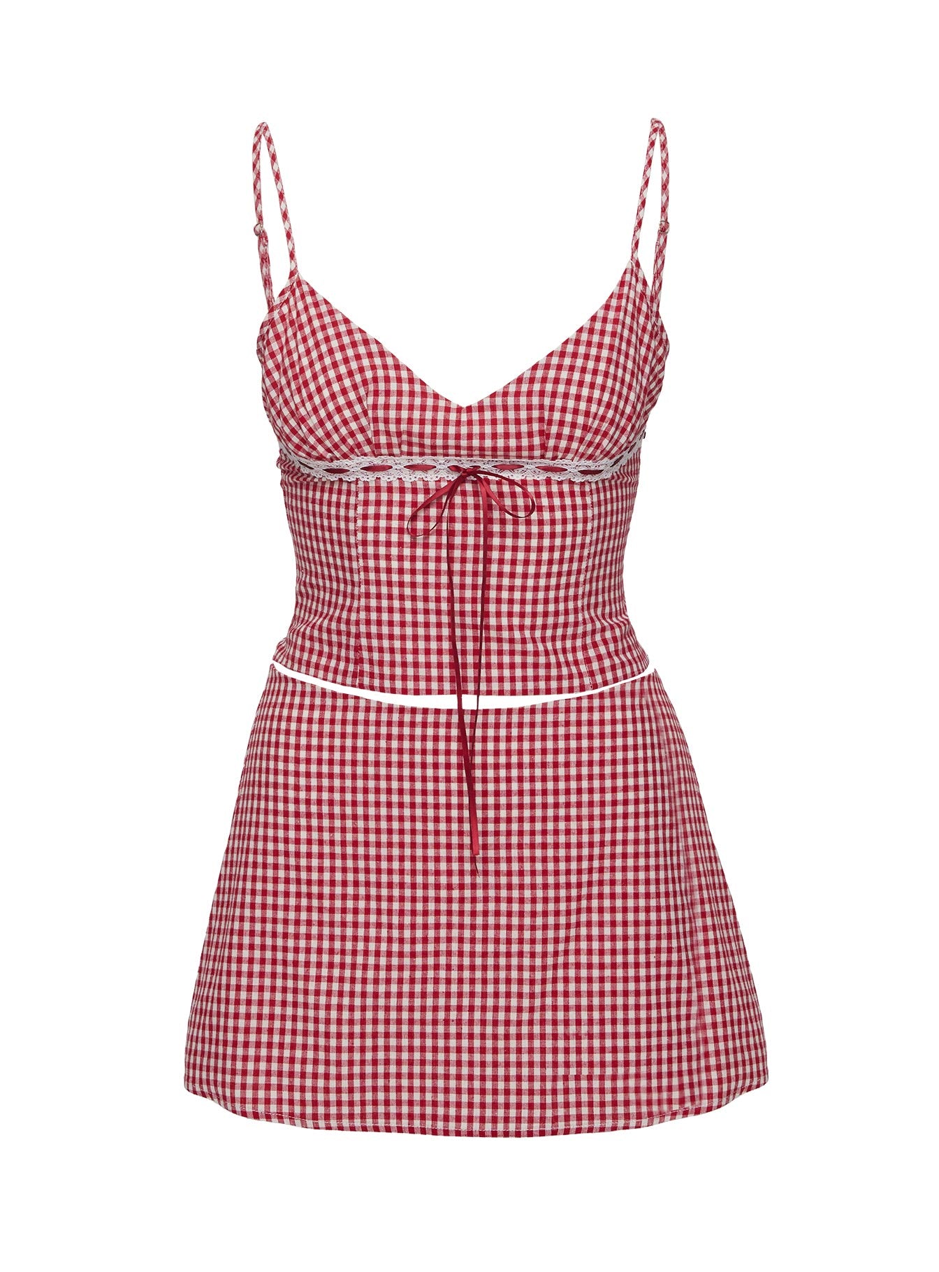 Daydreaming Gingham Set Red / White、mySite、solidvoid