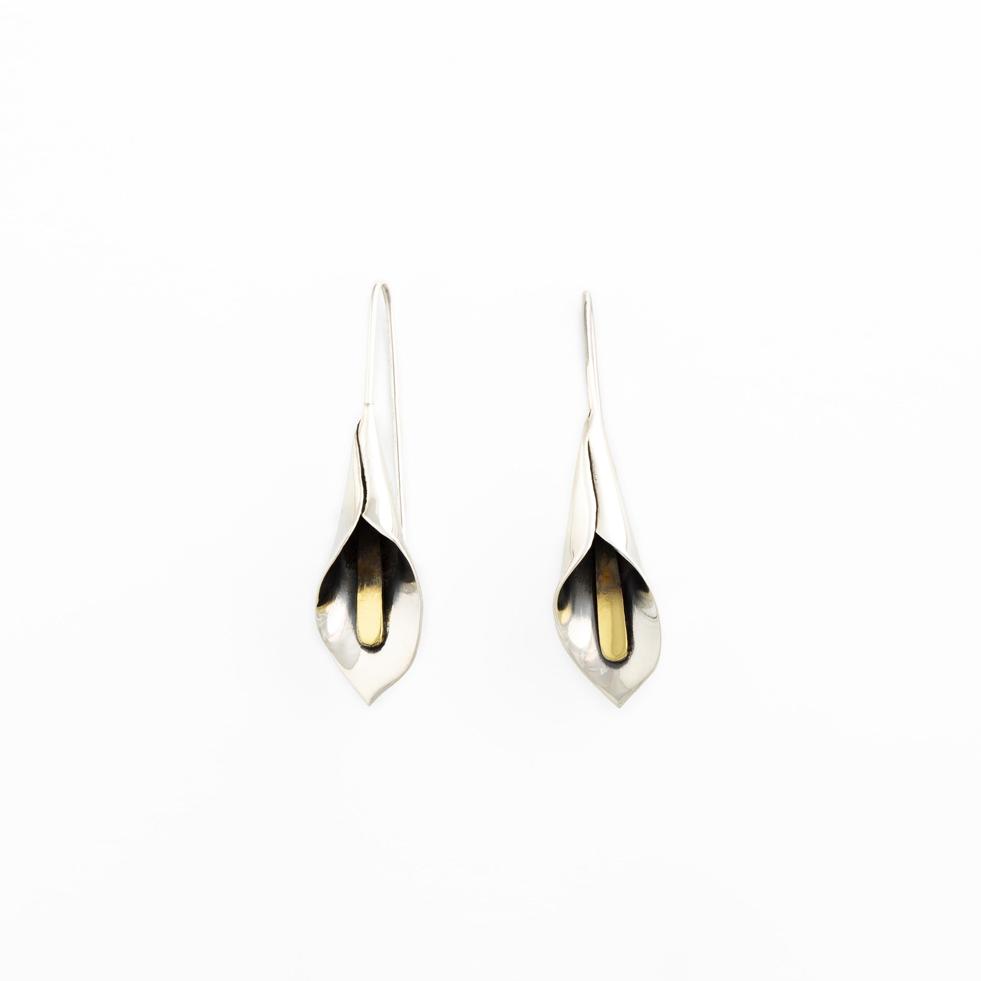 Mixed Metal Dangling Flower Earrings、mySite、camillekostekn