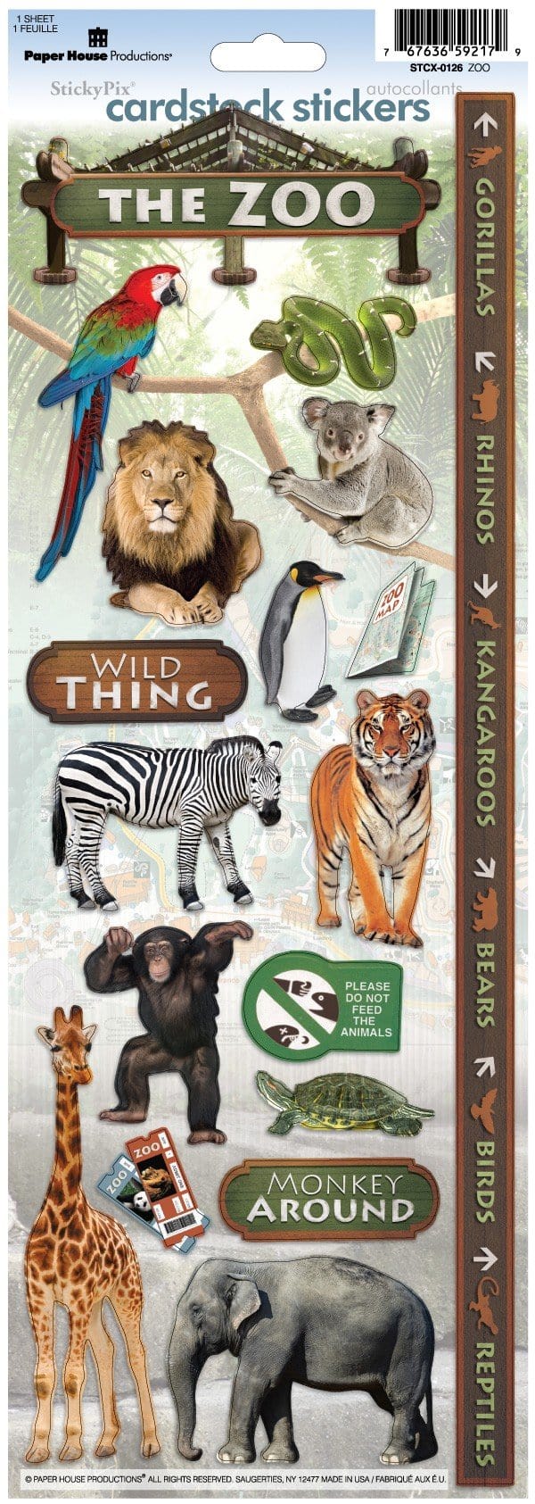  Scrapbook Stickers - Zoo、mySite、ghnorth