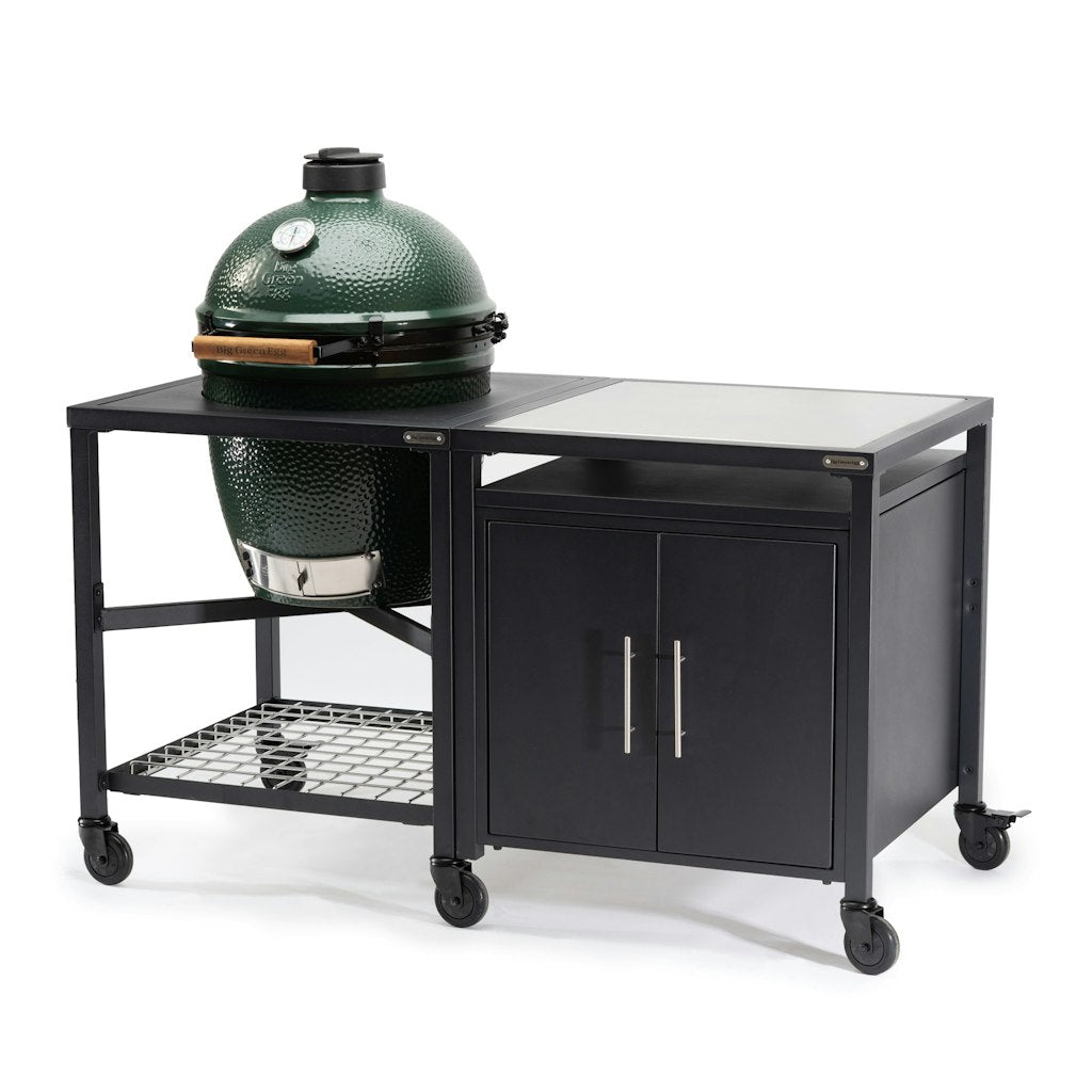 Big Green Egg Modular Nest + Expansion Cabinet + Stainless Steel Shelf、mySite、noshort