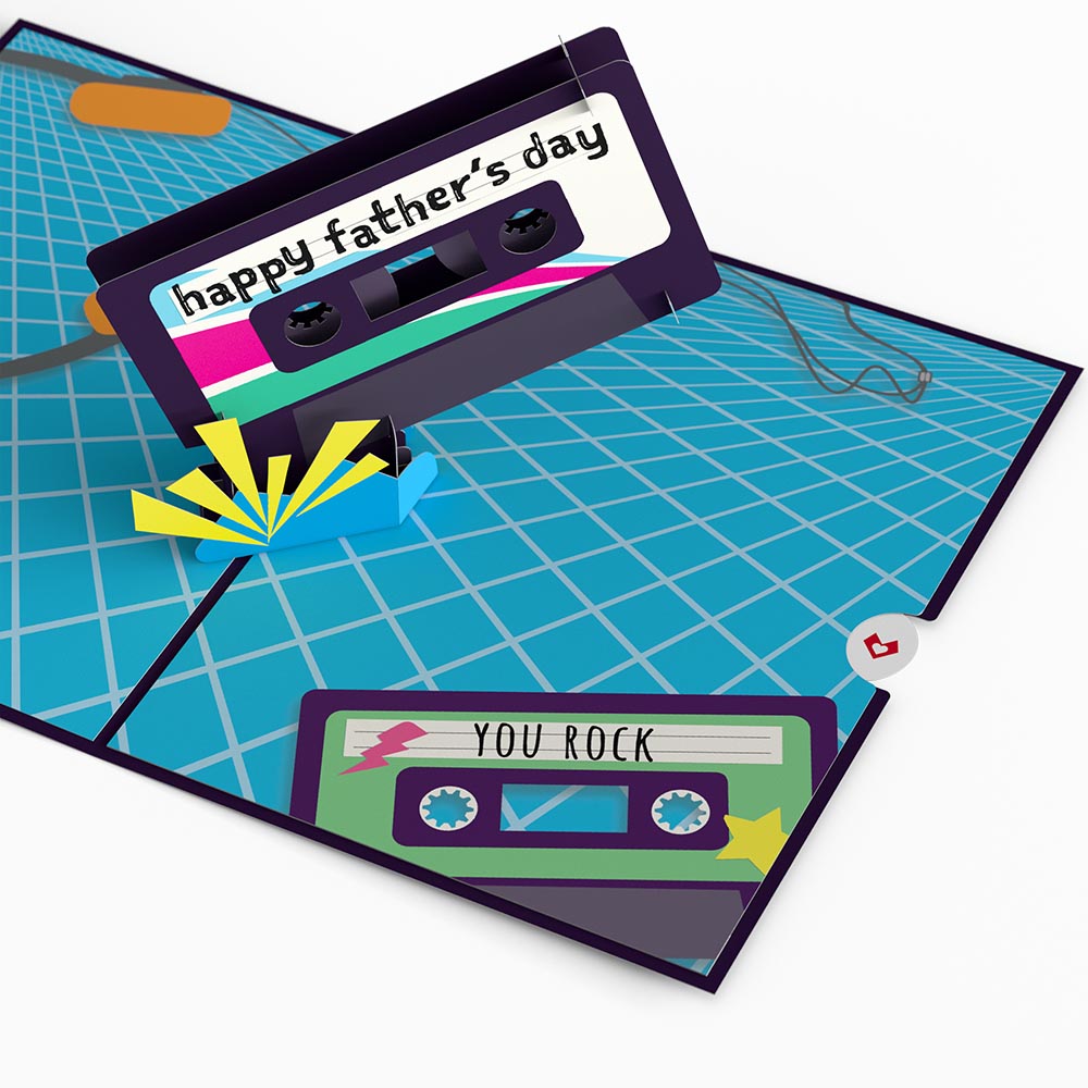 Rad Dad Father's Day Pop-Up Card、mySite、solidvoid