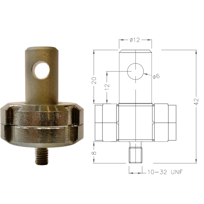 A12-10-32M, 12mm Male Eye End to 10-32 Male Thread Adapter、mySite、lovesweatpilates