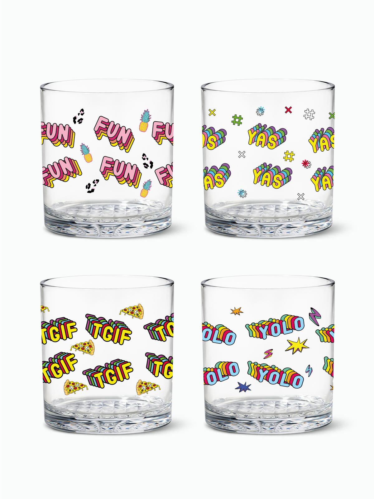 Good Vibe - RESERVE 12oz Old Fashioned Tritan Copolyester Glass、mySite、camillekostekn