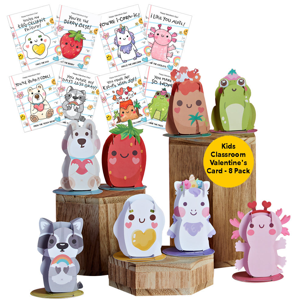 Playpop Explorers™: Assorted Valentine's for Kids 8-Pack、mySite、solidvoid