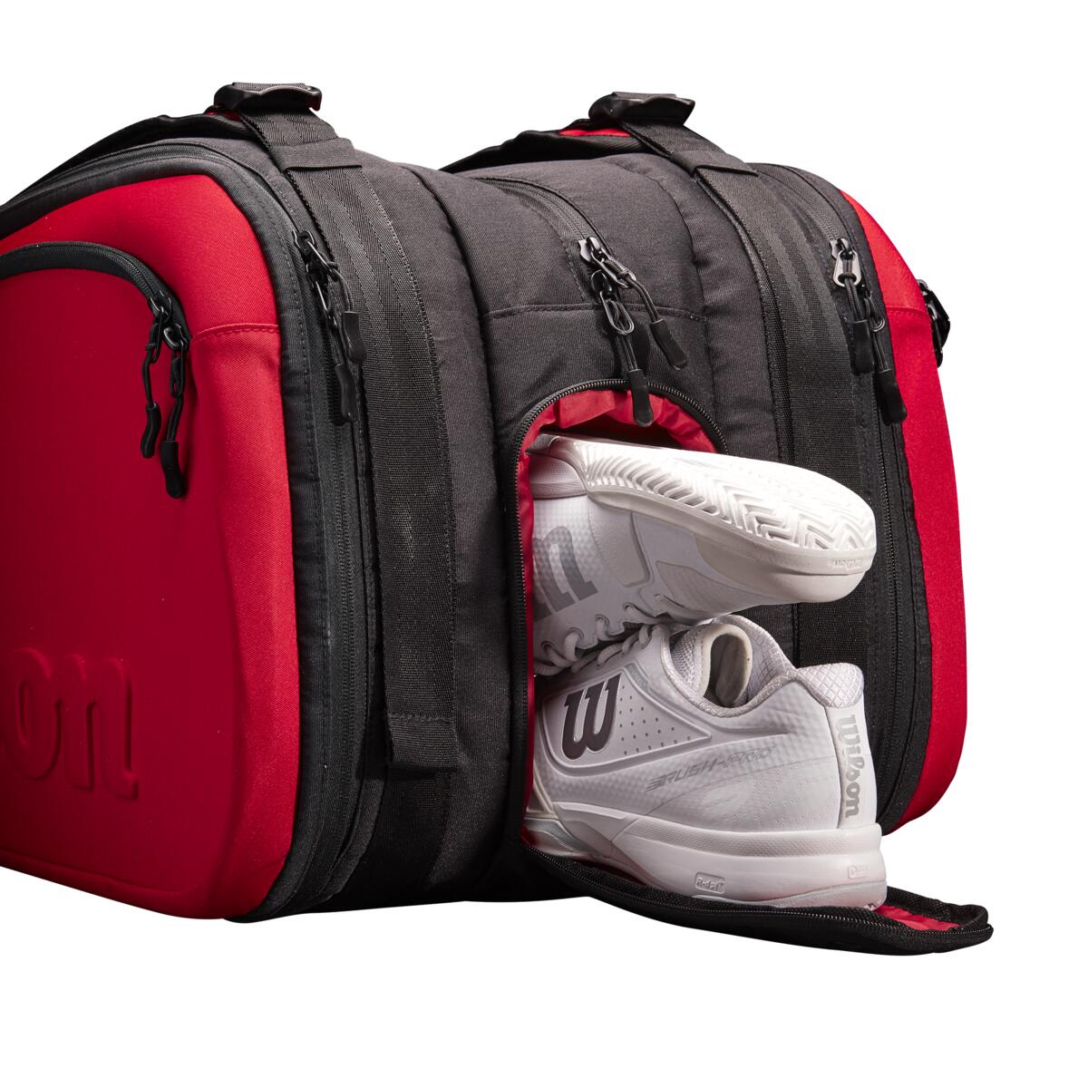 Wilson Clash v2 Super Tour 15 Pack Racquet Bag (Red/Black)