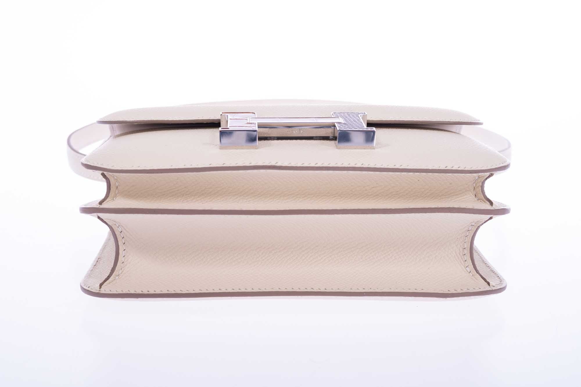 Hermès Constance 18 Mini III Mirror Bag Craie Epsom - Tabac, Camel, Sable and Ombré Lizard Hardware、mySite、garminoutage.com