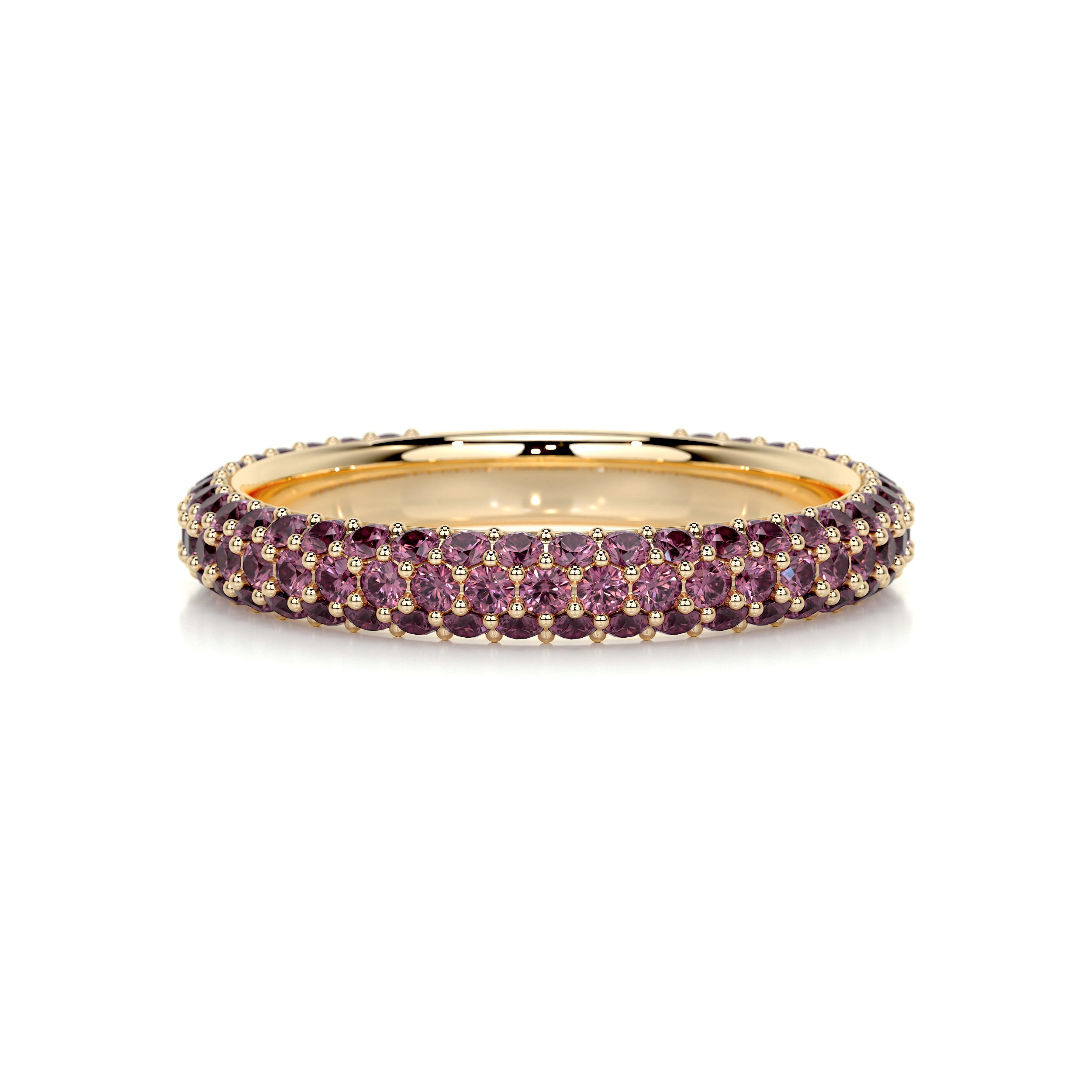 Emma Pink Gemstone Wedding Ring (1.25 Carat) - 18K Yellow Gold、mySite、hinf8tx79