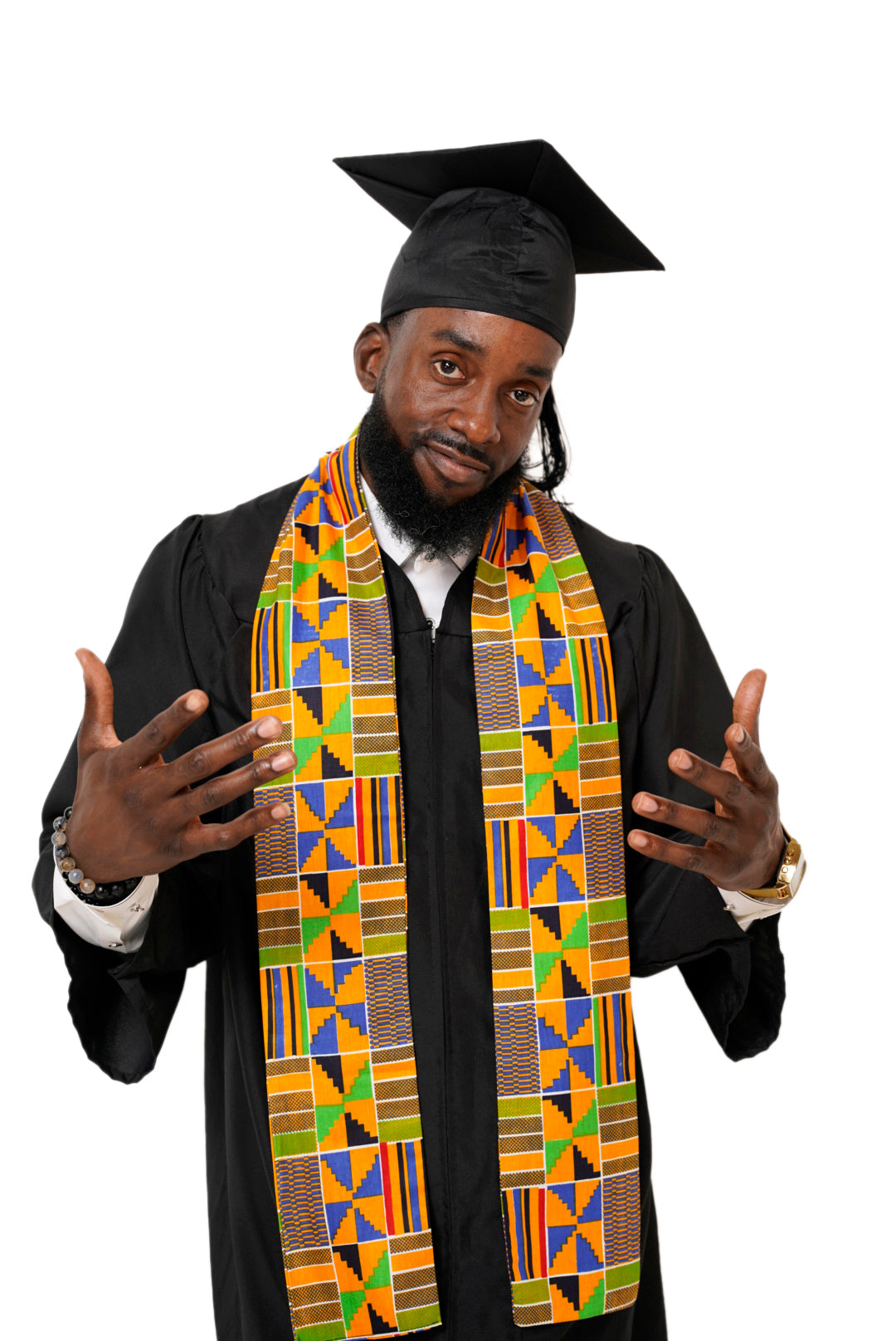 Kente African Print Graduation Stole/Sash DP4075S1、mySite、solidvoid