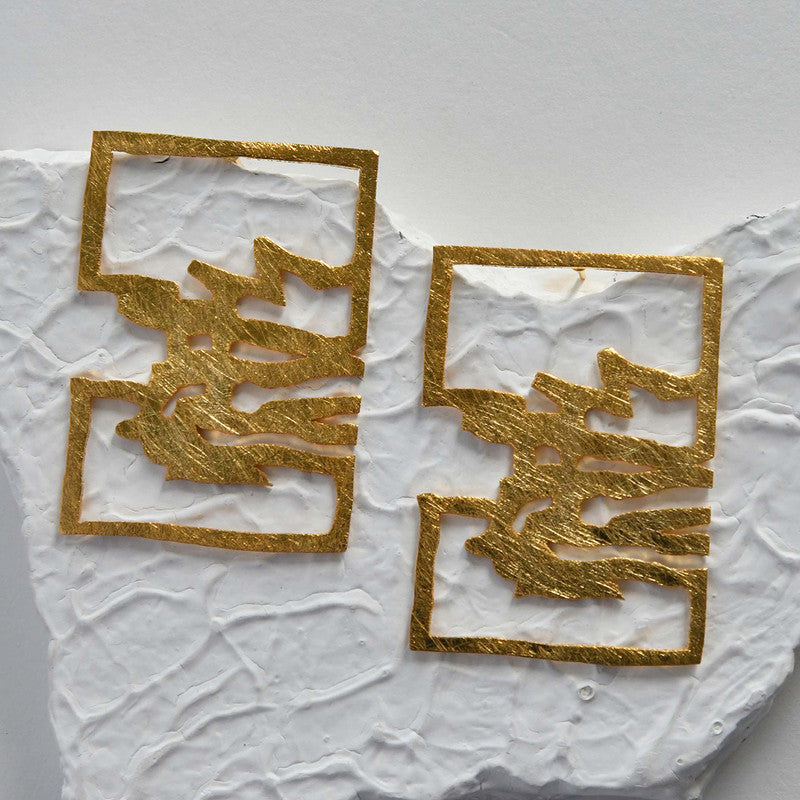 Brass Inguru Earrings、mySite、camillekostekn