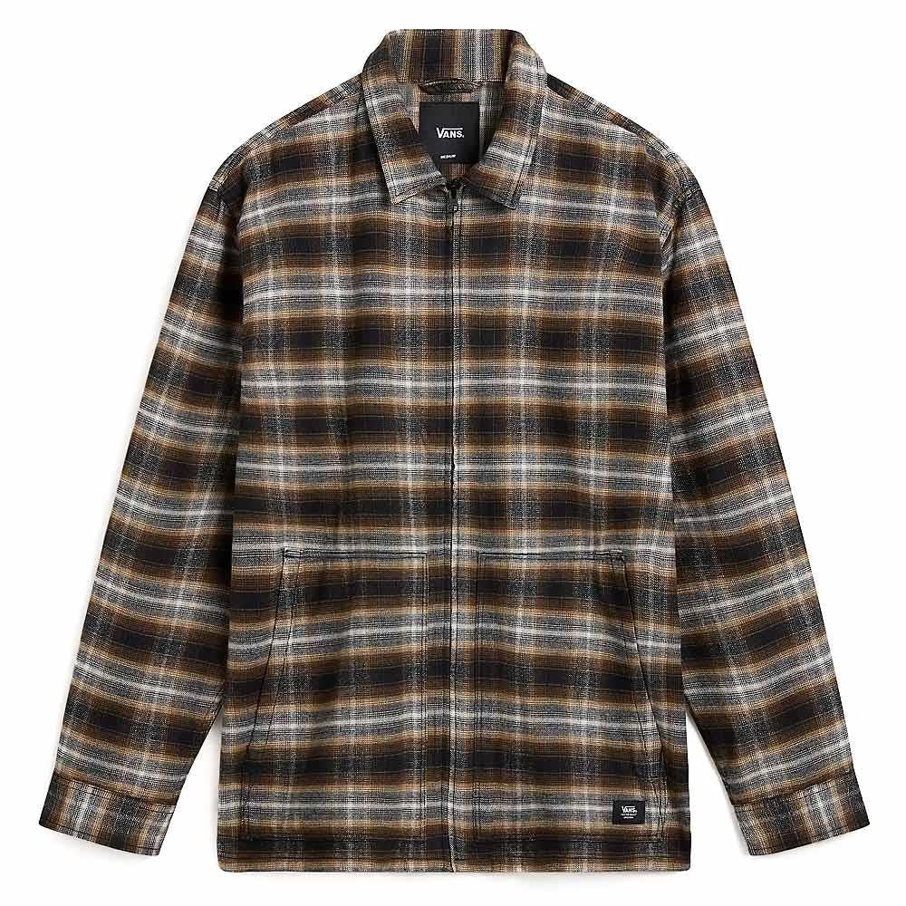  Vans Montwood Zip Flannel Shirt - Black and Sepia、mySite、merchandisen