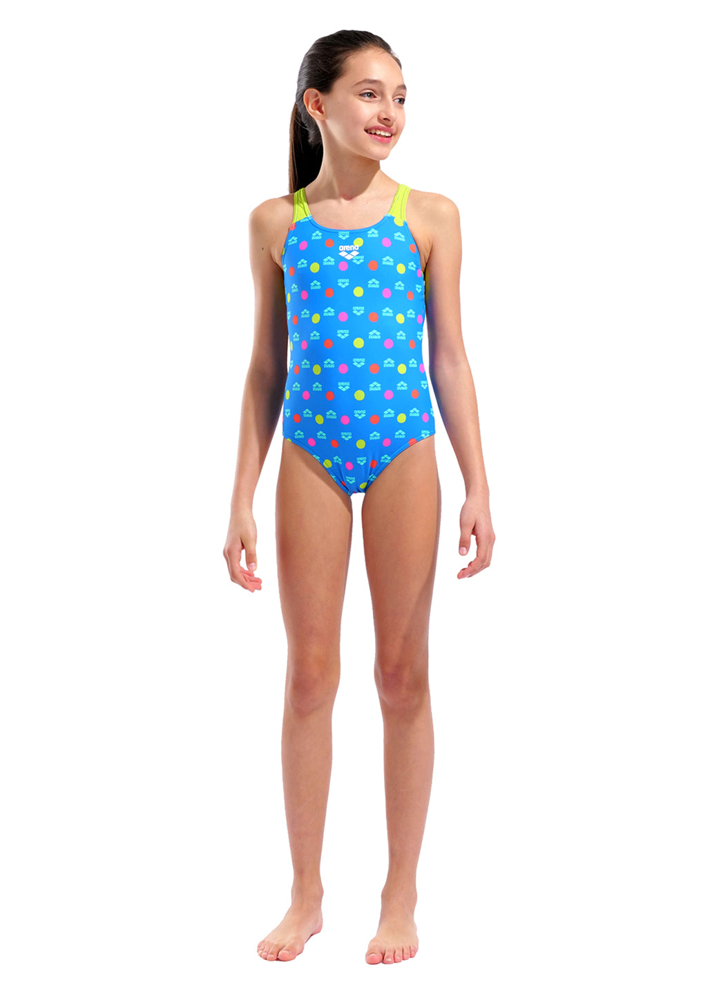 Arena Girls' Multiple Pro Racer Back One Piece Swimsuit (Little Kid, Bid Kid)、mySite、noshort