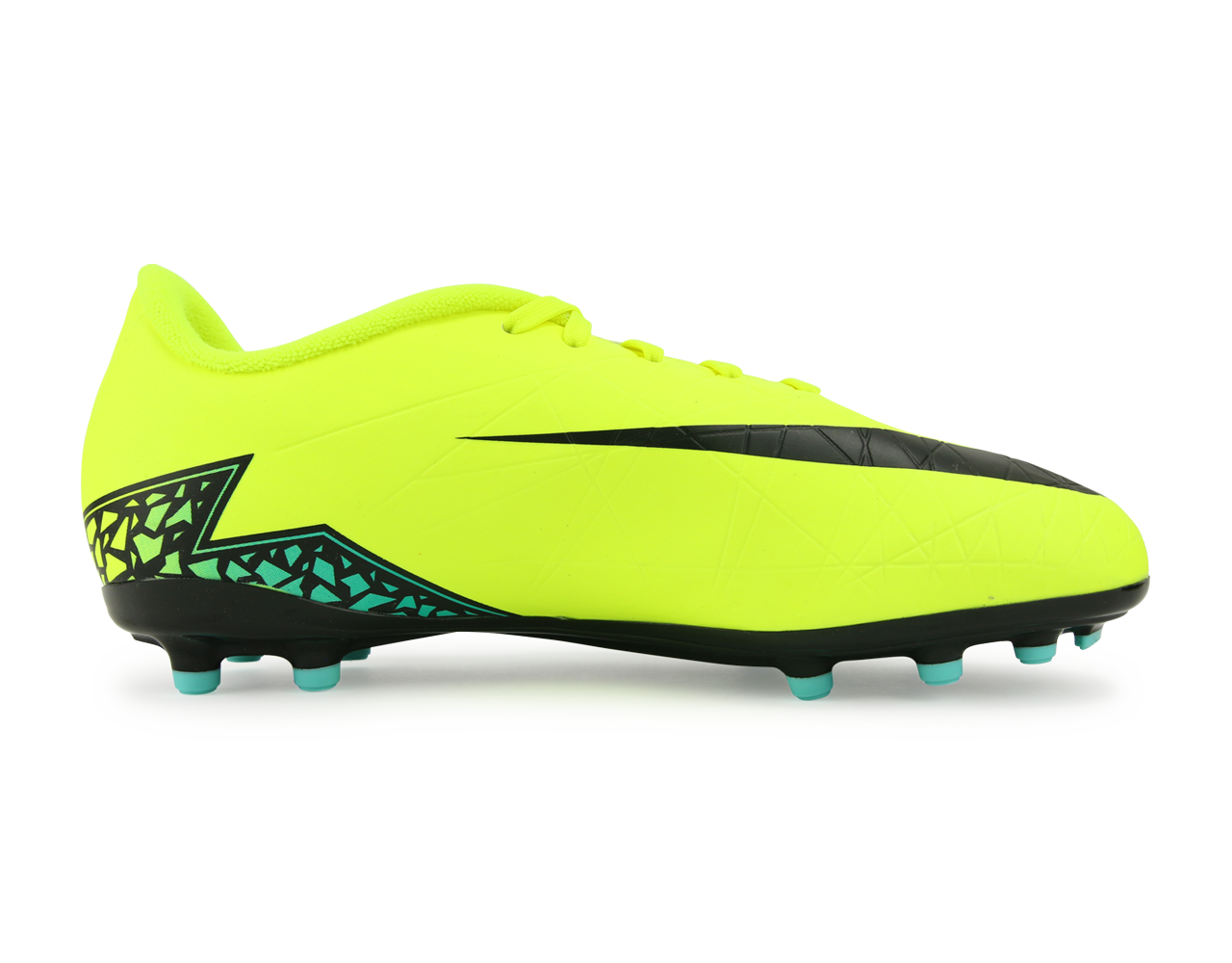 Nike Kids Hypervenom Phelon II FG Volt Black/Hyper Turquoise/Clear Jade、mySite、noshort
