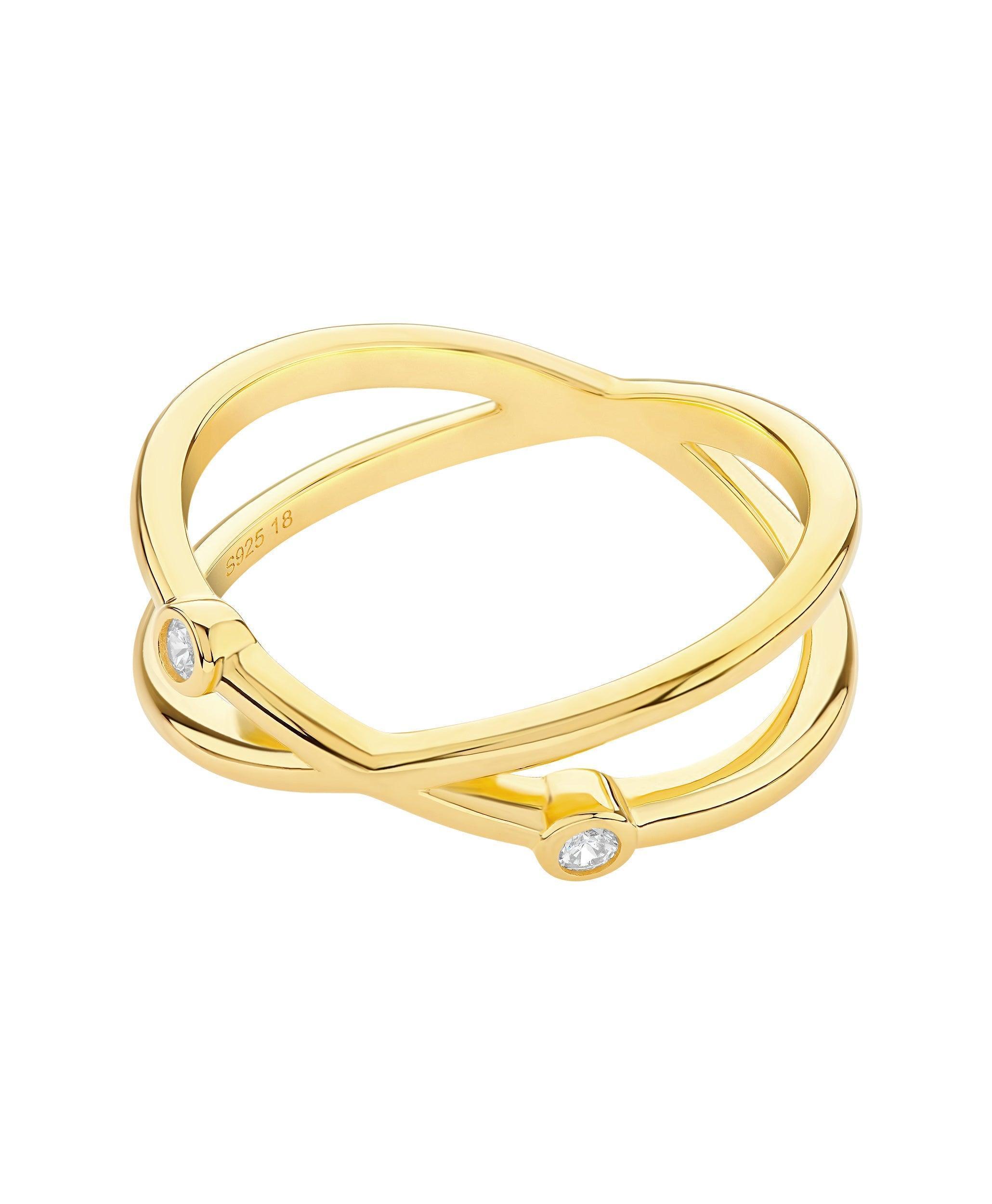 Isla Ring White 18ct Gold Plated、mySite、botmansion
