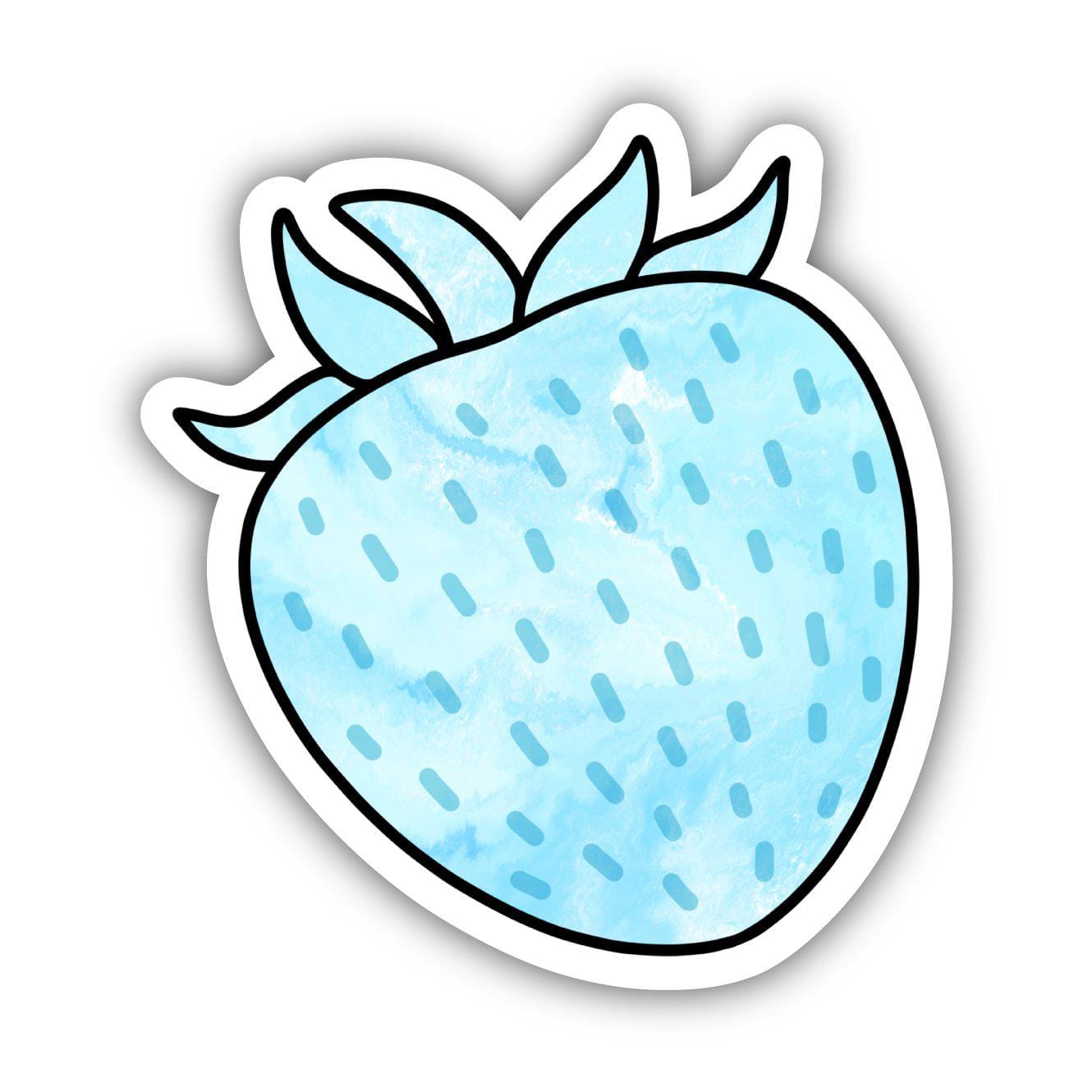  Blue Tie Dye Strawberry Aesthetic Sticker、mySite、elrpsem3k