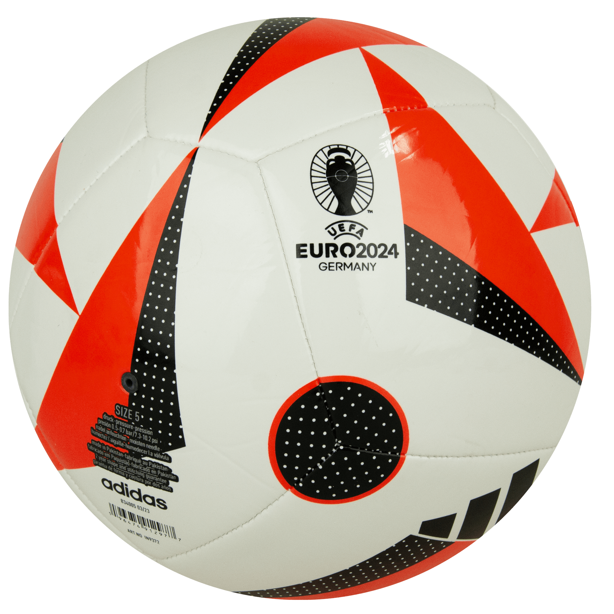 adidas UEFA Euro 2024 Club Ball White/Red、mySite、noshort