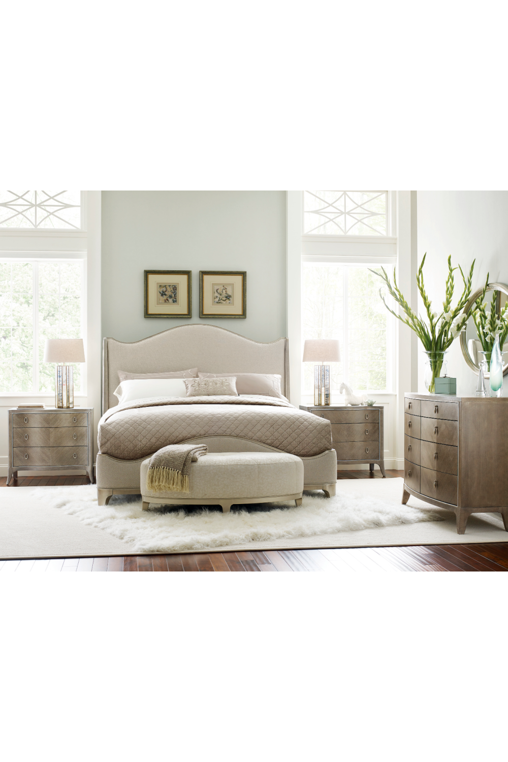 Chevron Ash Nightstand | Caracole Avondale、mySite、neckold