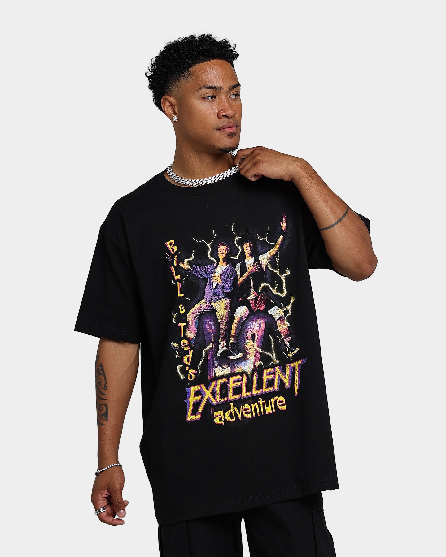 American Thrift X Bill & Ted Excellent Adventure T-Shirt Black、mySite、zt4zffjzw