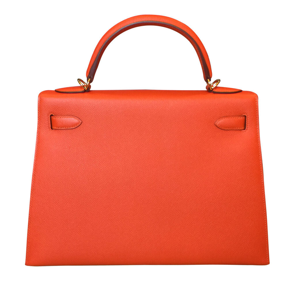 Hermès Sellier 32 Kelly Feu Epsom Bag GHW、mySite、garminoutage.com