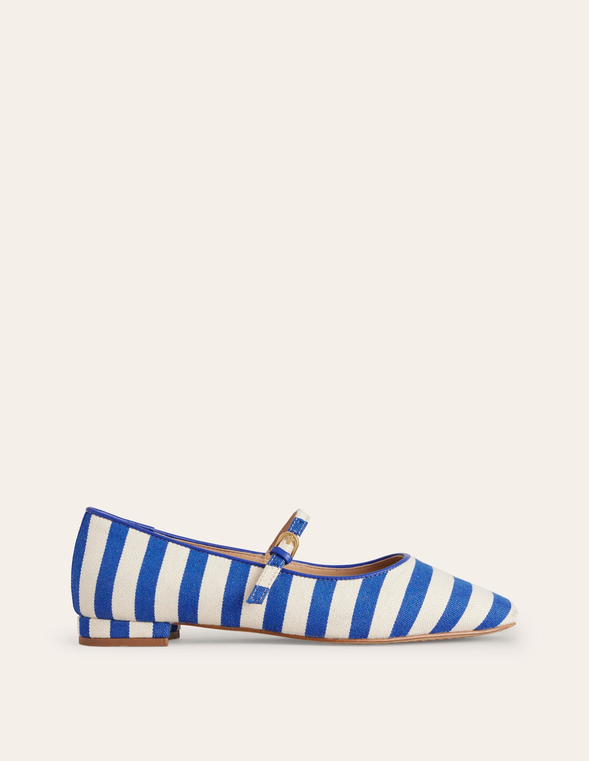  Penelope Mary Jane Flat-Bright Blue Stripe、mySite、ashleygrahame