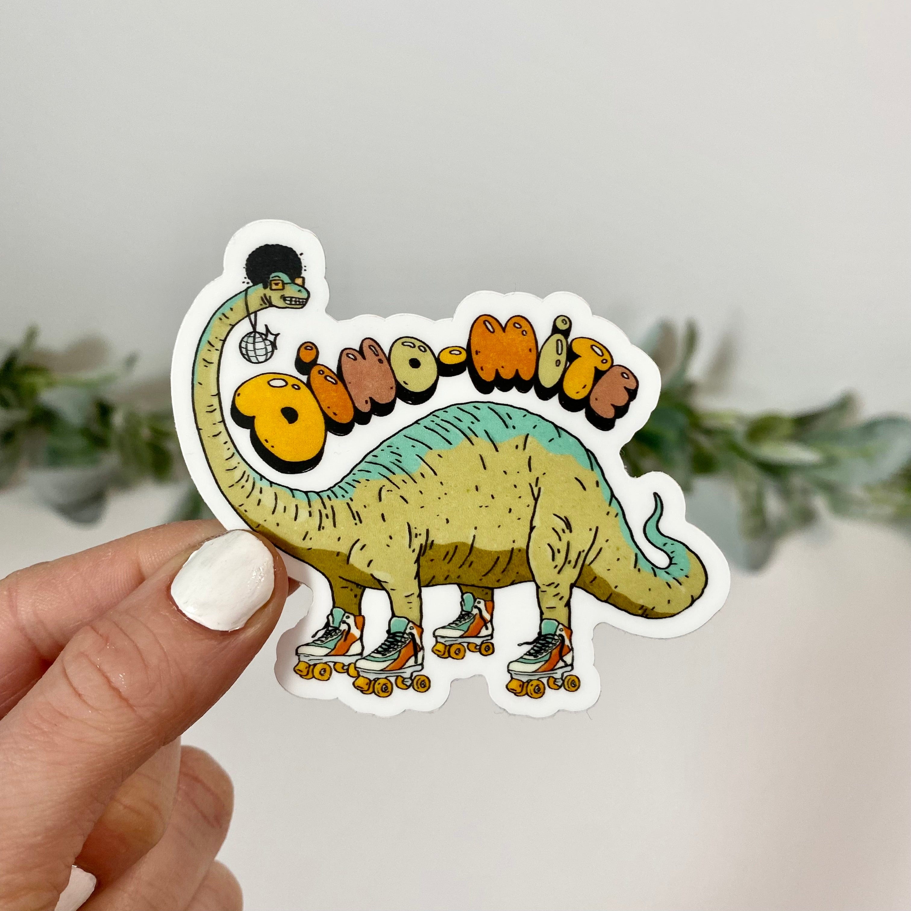  Dino-Mite Brontosaurus Dinosaur Sticker、mySite、elrpsem3k
