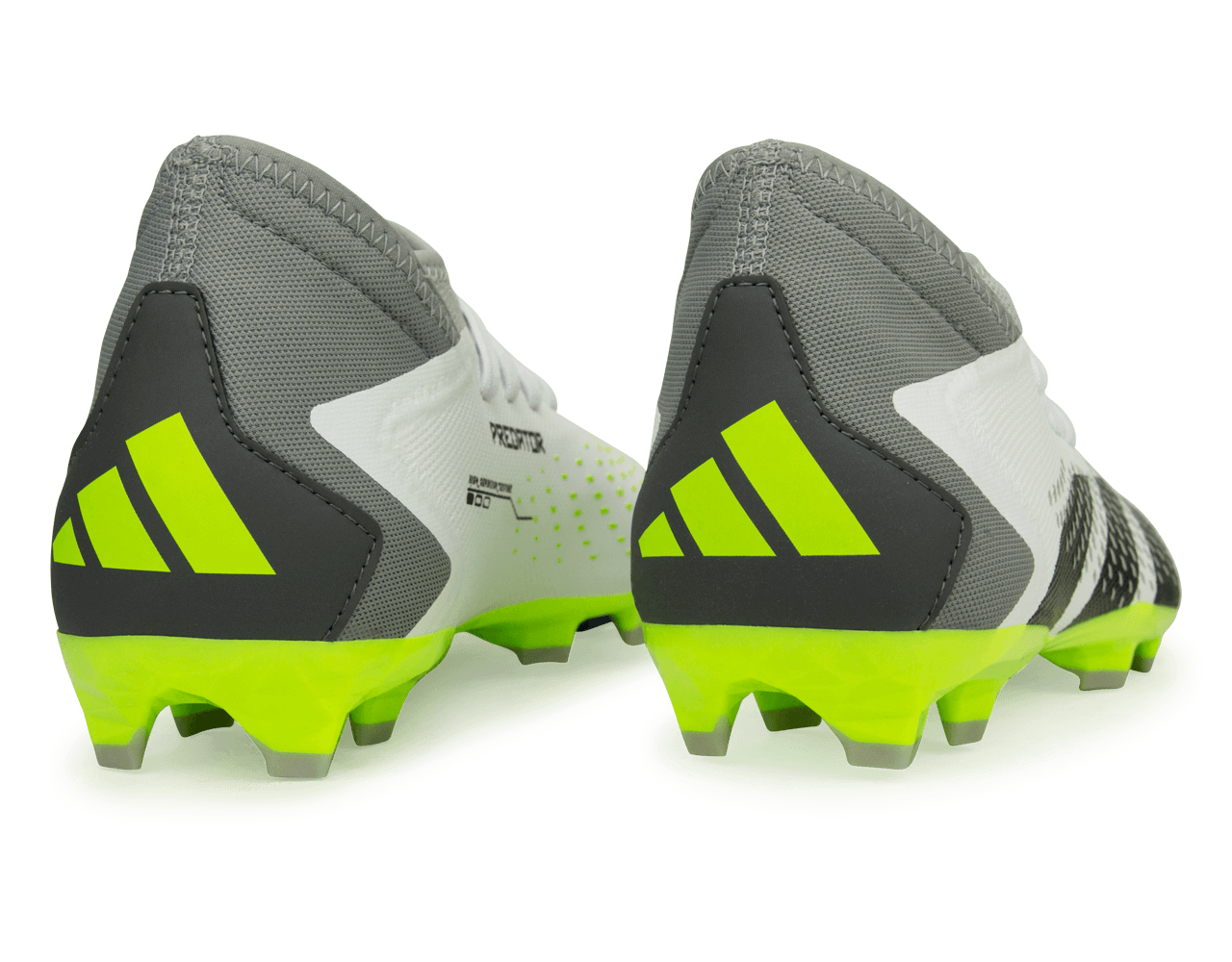 adidas Men's Predator Accuracy.3 FG White/Lucid Lemon、mySite、noshort