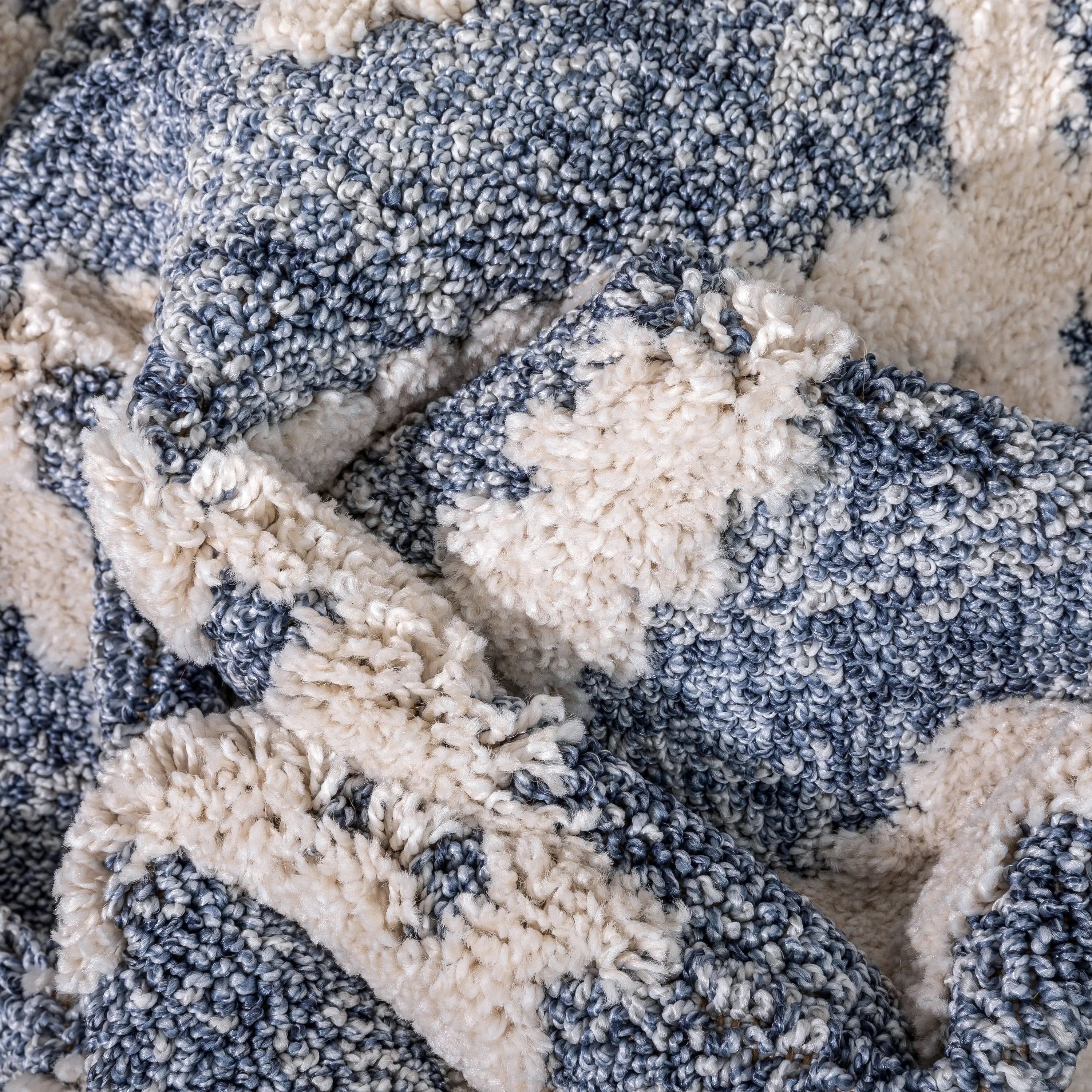 Custom Size Runner Ailey Moroccan Lattice Trellis Blue Choose Your Width x Choose Your Length Hallway Runner Rug、mySite、gigharbornorthrealestate