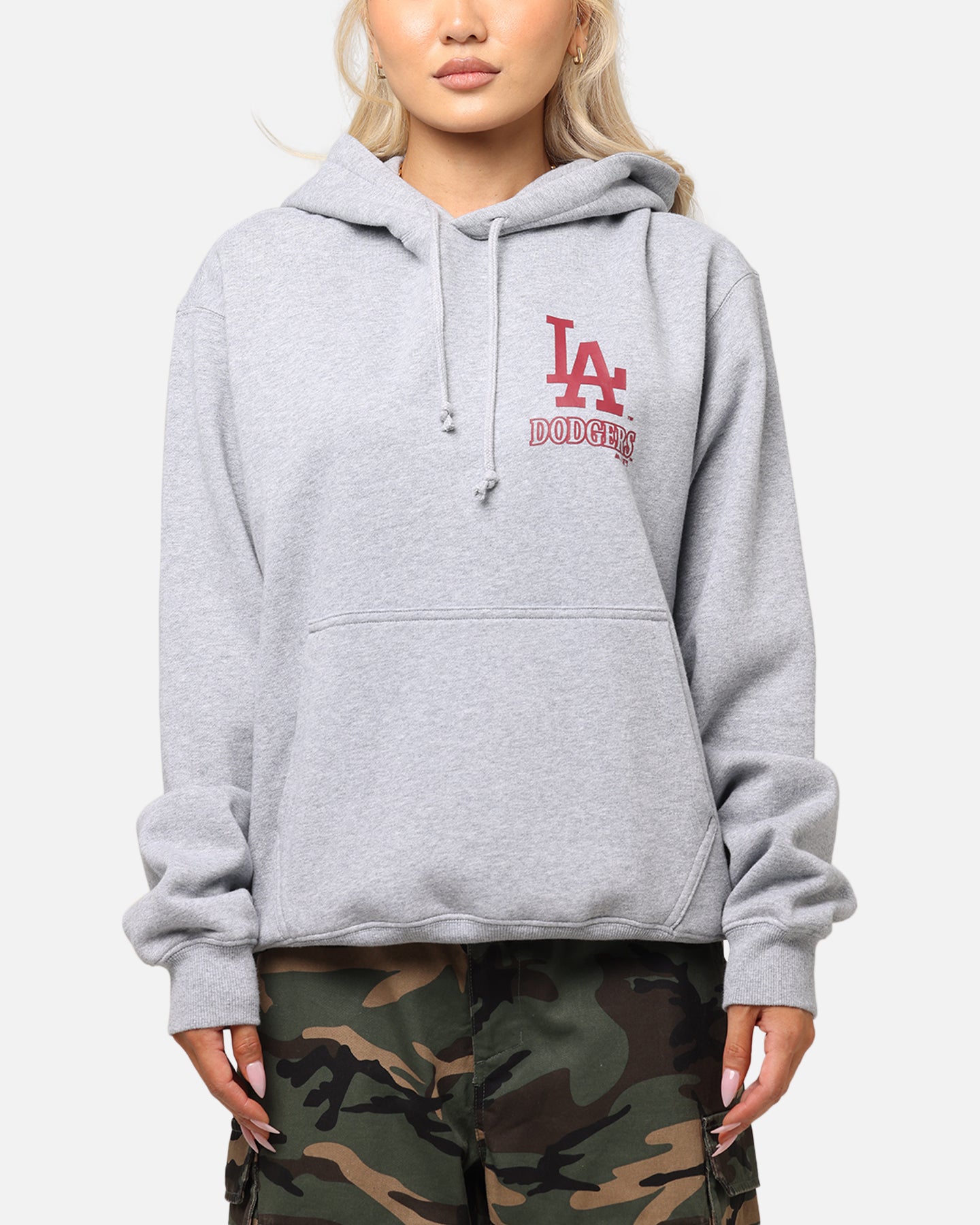 Majestic Athletic Los Angeles Dodgers Arch Mercer Hoodie Grey Marle、mySite、zt4zffjzw