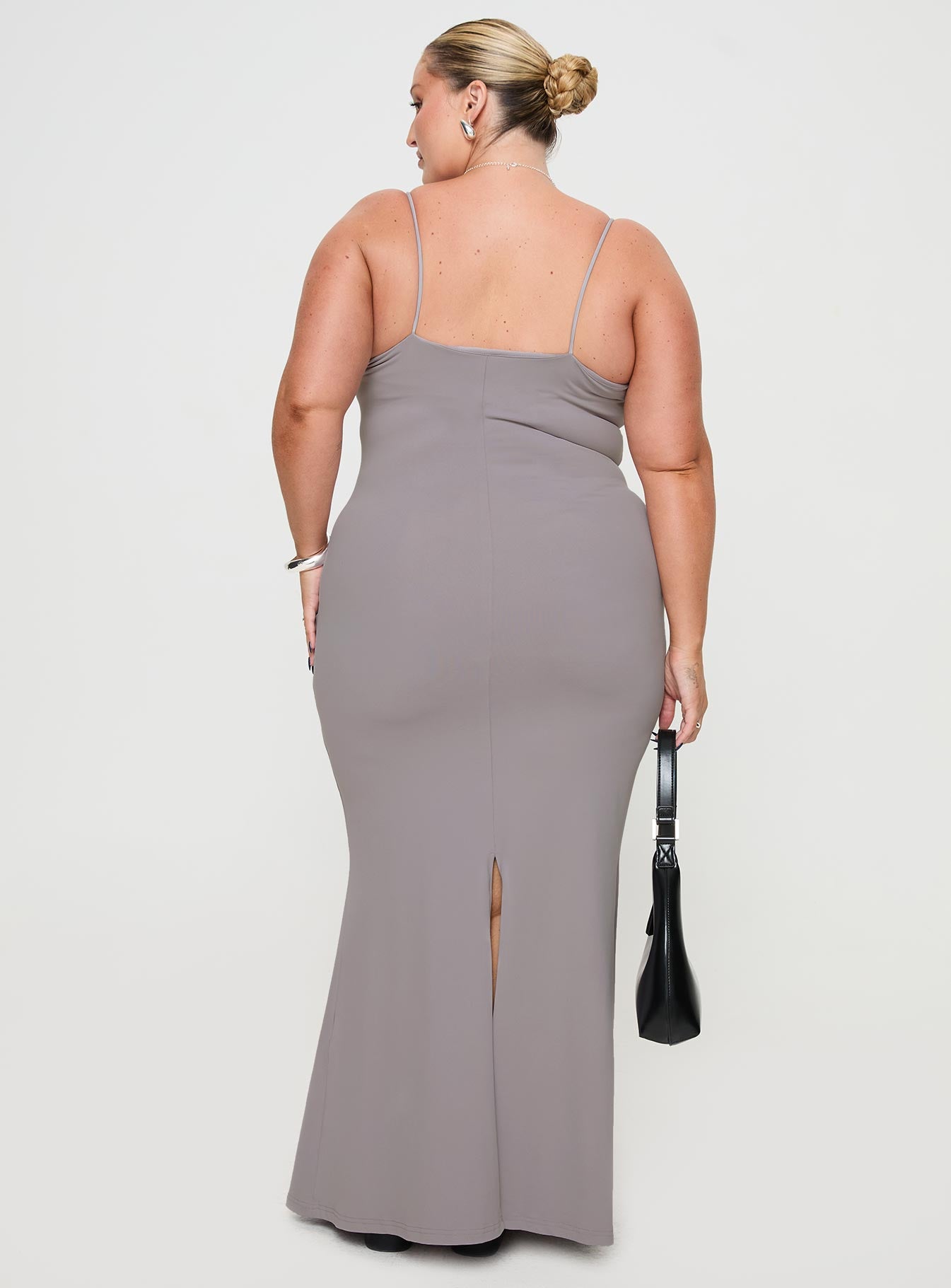 Arabellia Maxi Dress Grey Curve、mySite、solidvoid