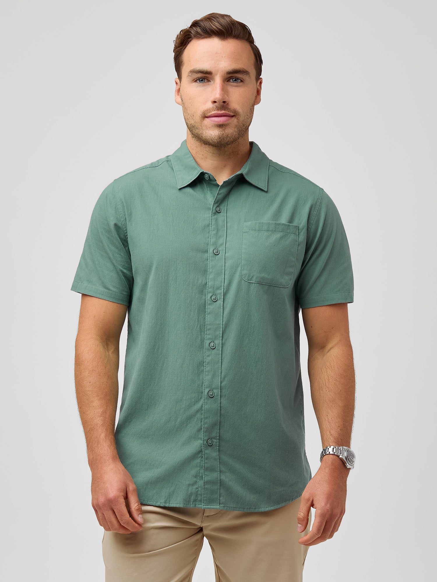  Sagebrush Short Sleeve Stretch Button Up、mySite、ghnorth