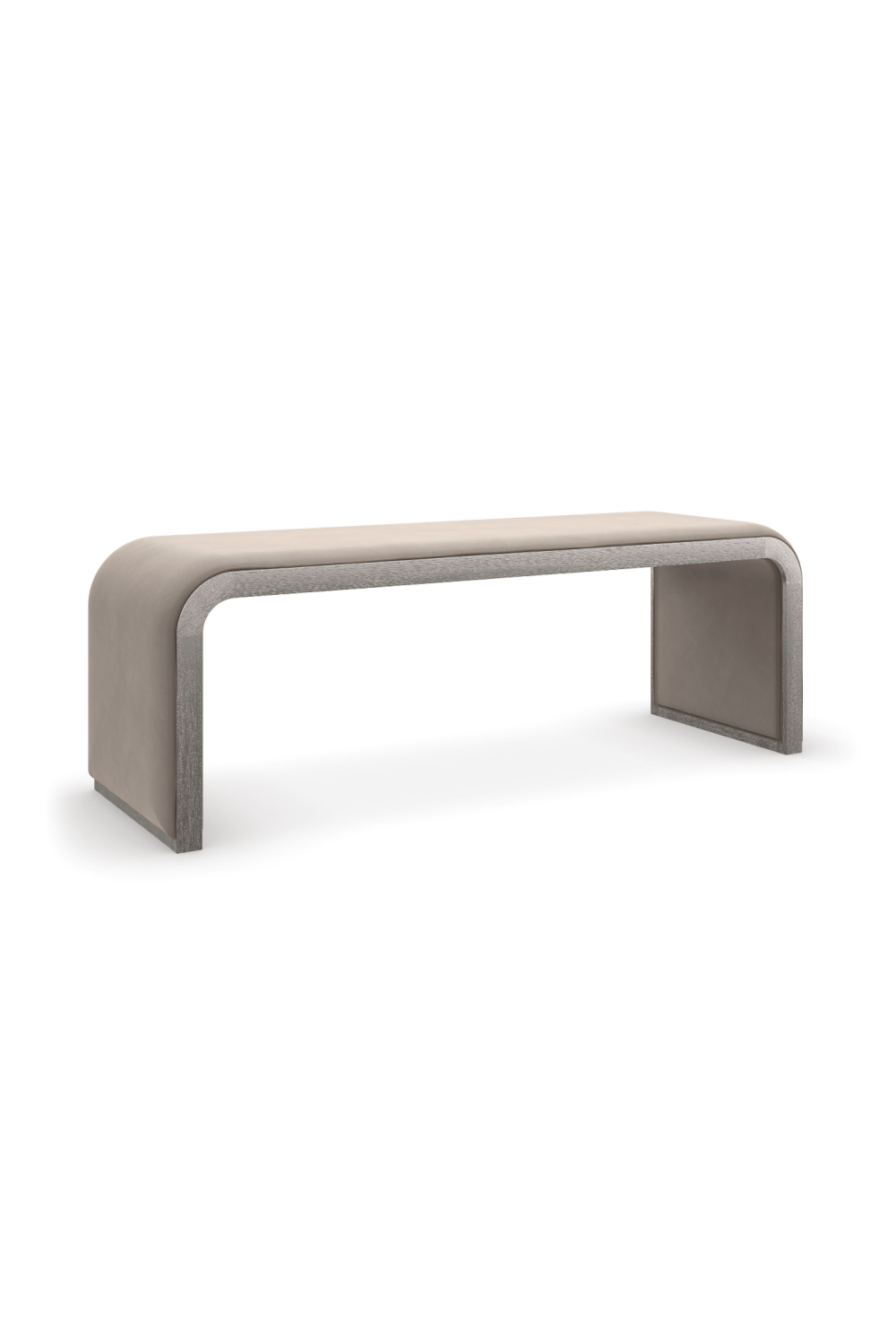 Taupe Velvet Bench | Caracole Traverse、mySite、neckold