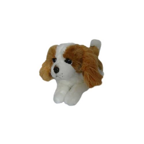 Phoebe The King Charles Spaniel Plush Puppy - 28cm Floppy, Brown and White、mySite、g9winljtr