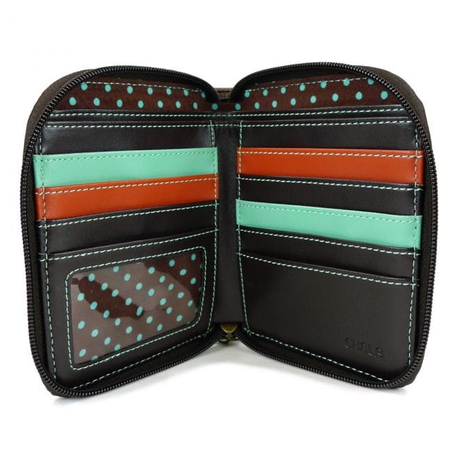 LAZZY CAT - Calico Kitty ZIP AROUND WALLET* by Chala、mySite、g9winljtr