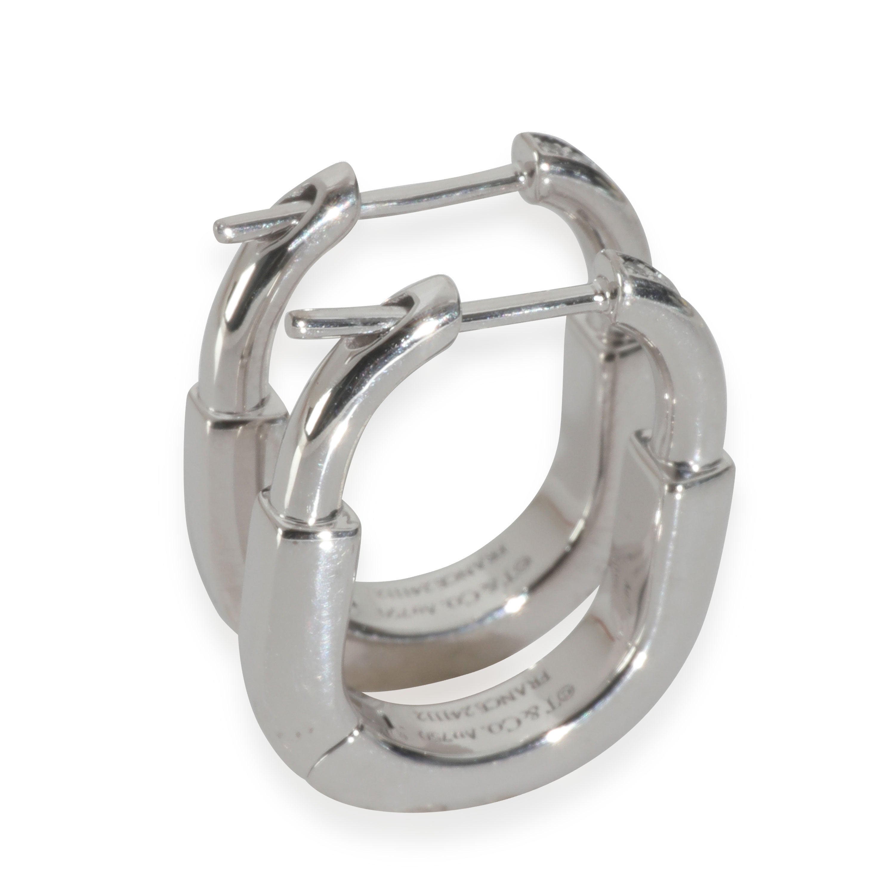 White Gold Diamond Small Lock Earrings、mySite、garagedoors4me