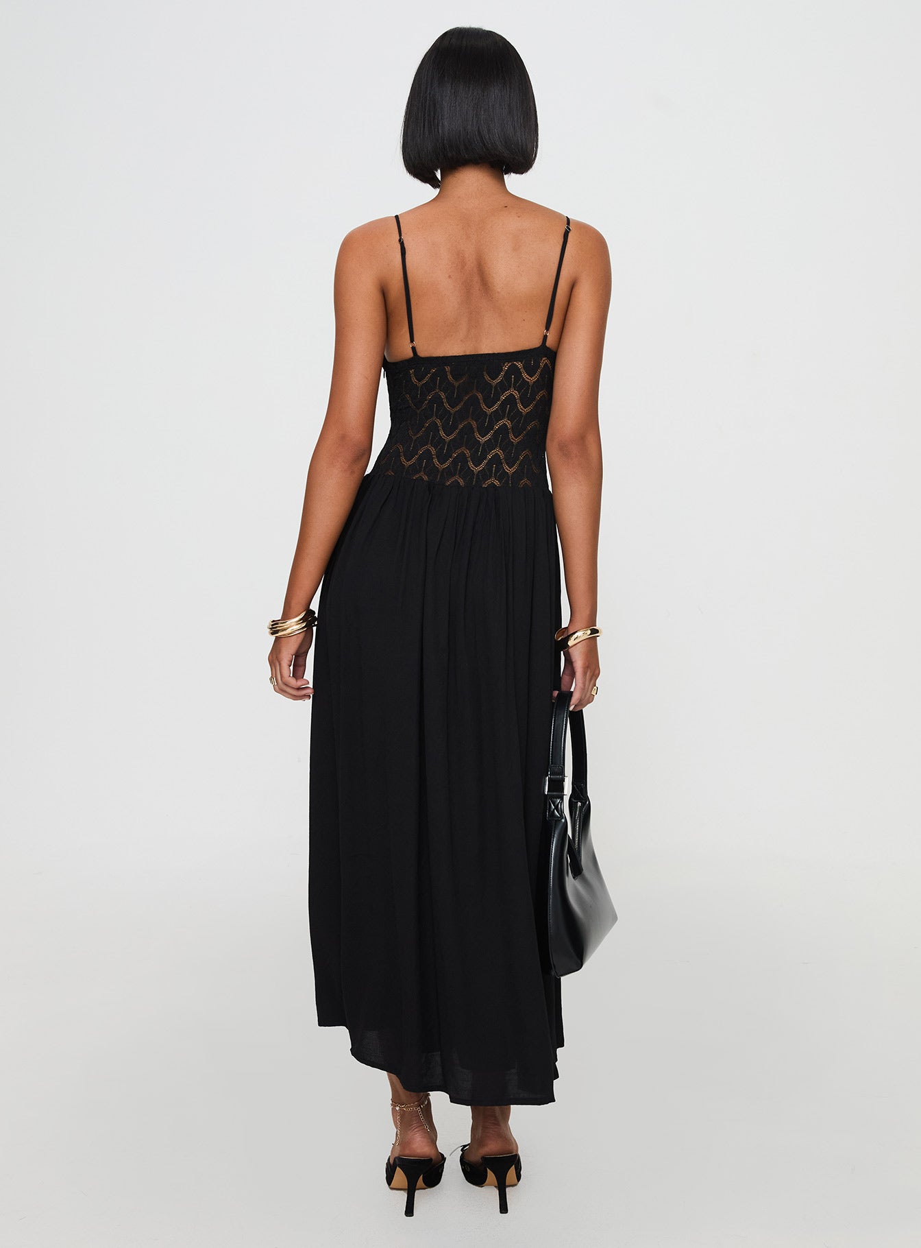 Speak Now Maxi Dress Black、mySite、solidvoid