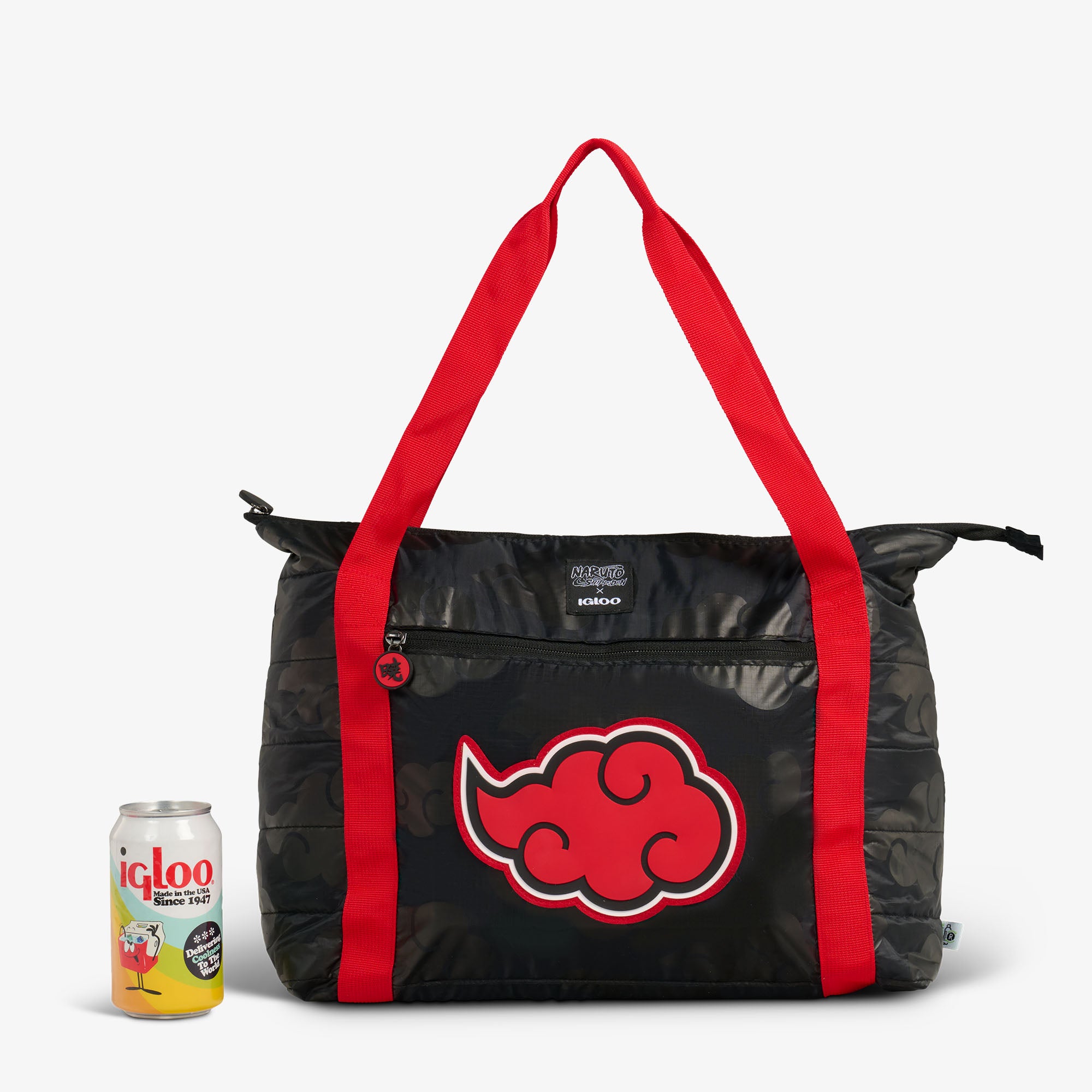 NARUTO SHIPPUDEN Akatsuki Packable Puffer 20-Can Cooler Bag、mySite、noshort