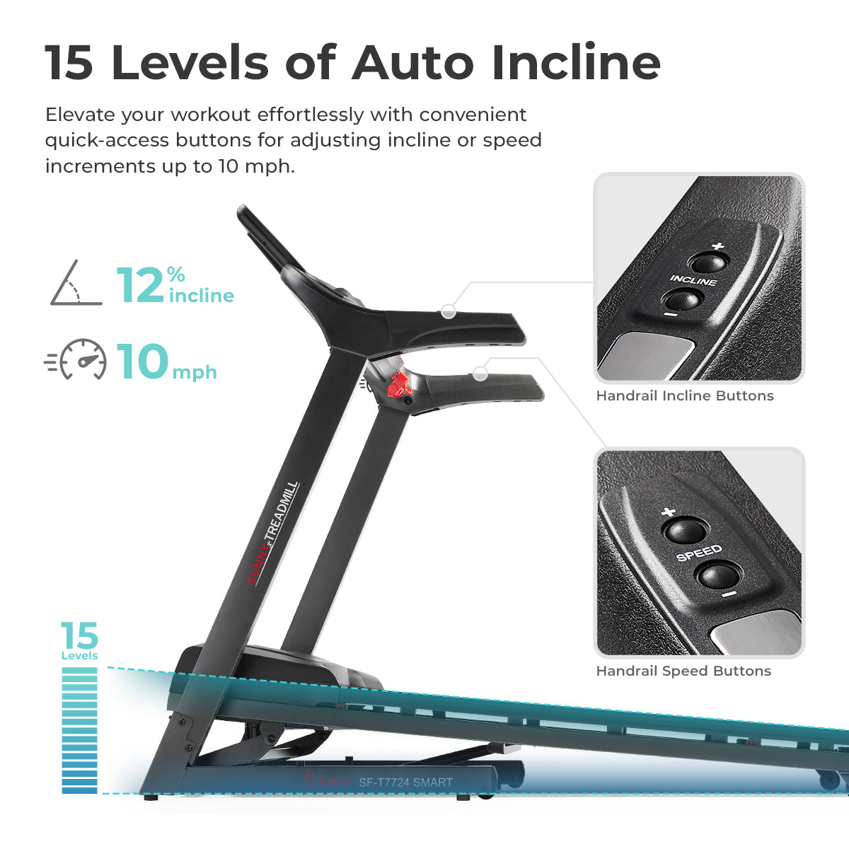  Energy Flex Motorized Auto Incline Smart Treadmill with Extra Shock Absorption、mySite、ghnorth