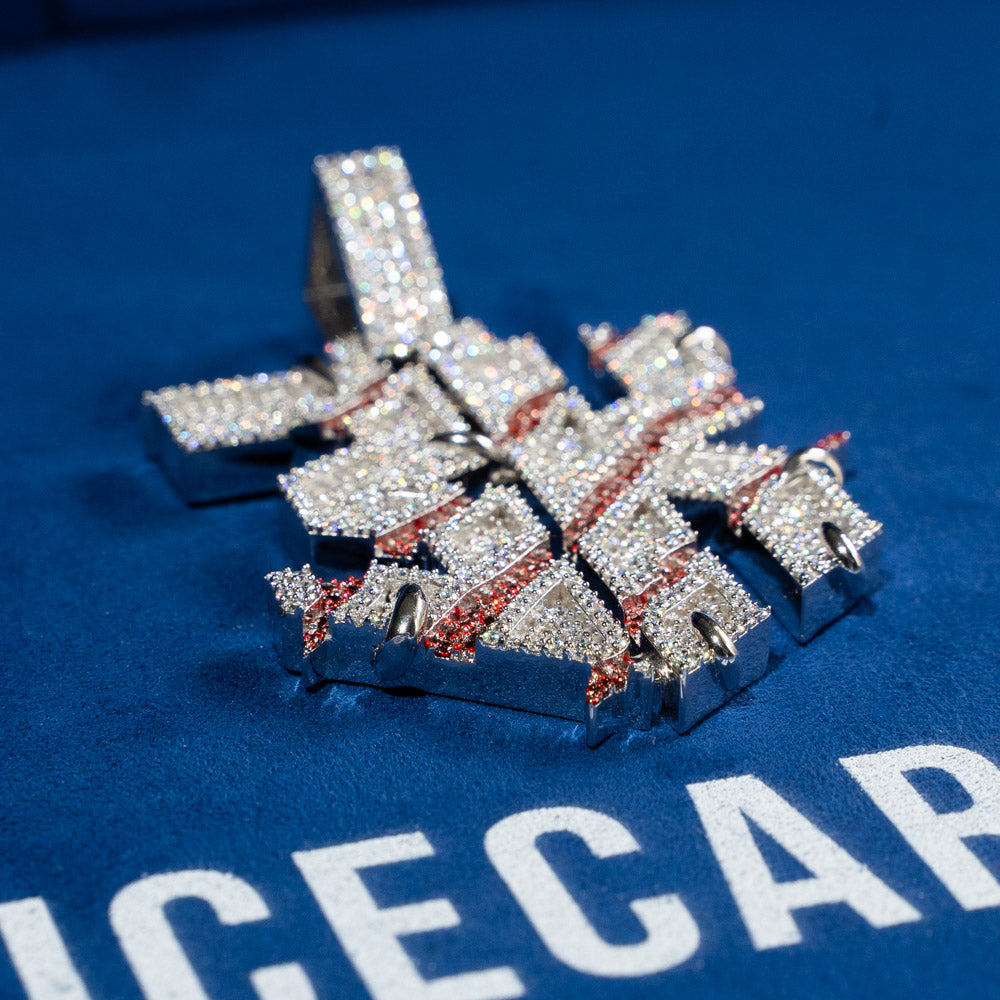 3K Custom Moissanite Pendant 14K Gold、mySite、hinf8tx79