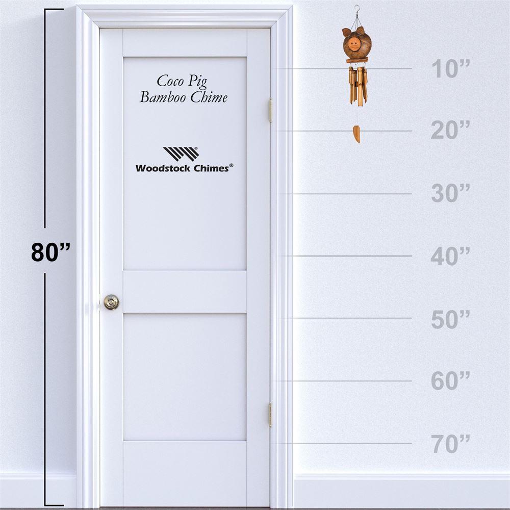 Coco Pig Bamboo Chimes by Woodstock Chimes、mySite、g9winljtr