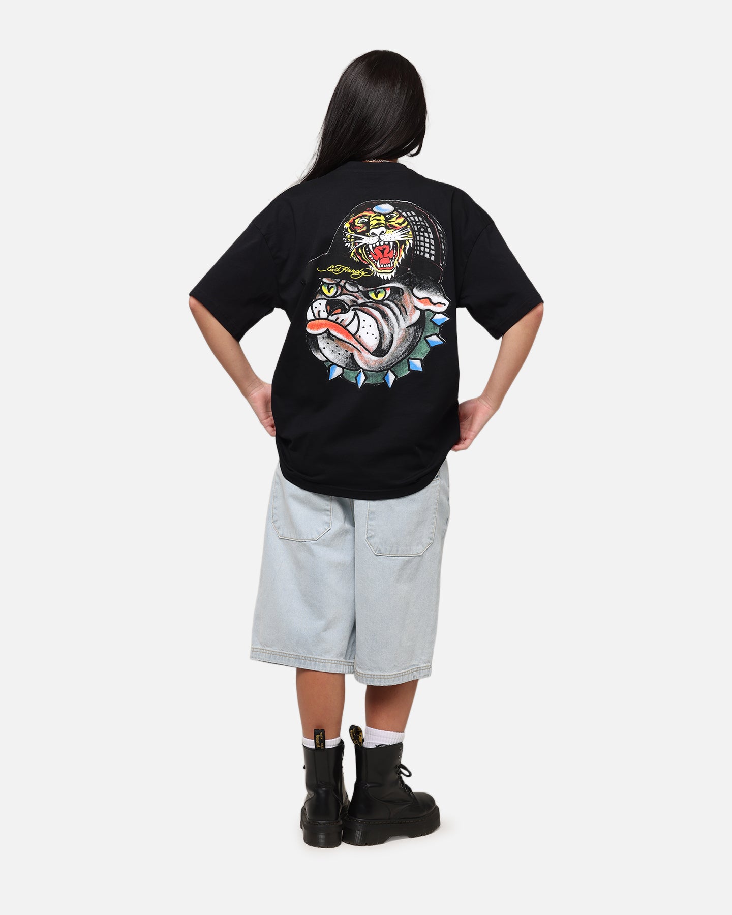 Ed Hardy Bulldog T-Shirt Black、mySite、zt4zffjzw